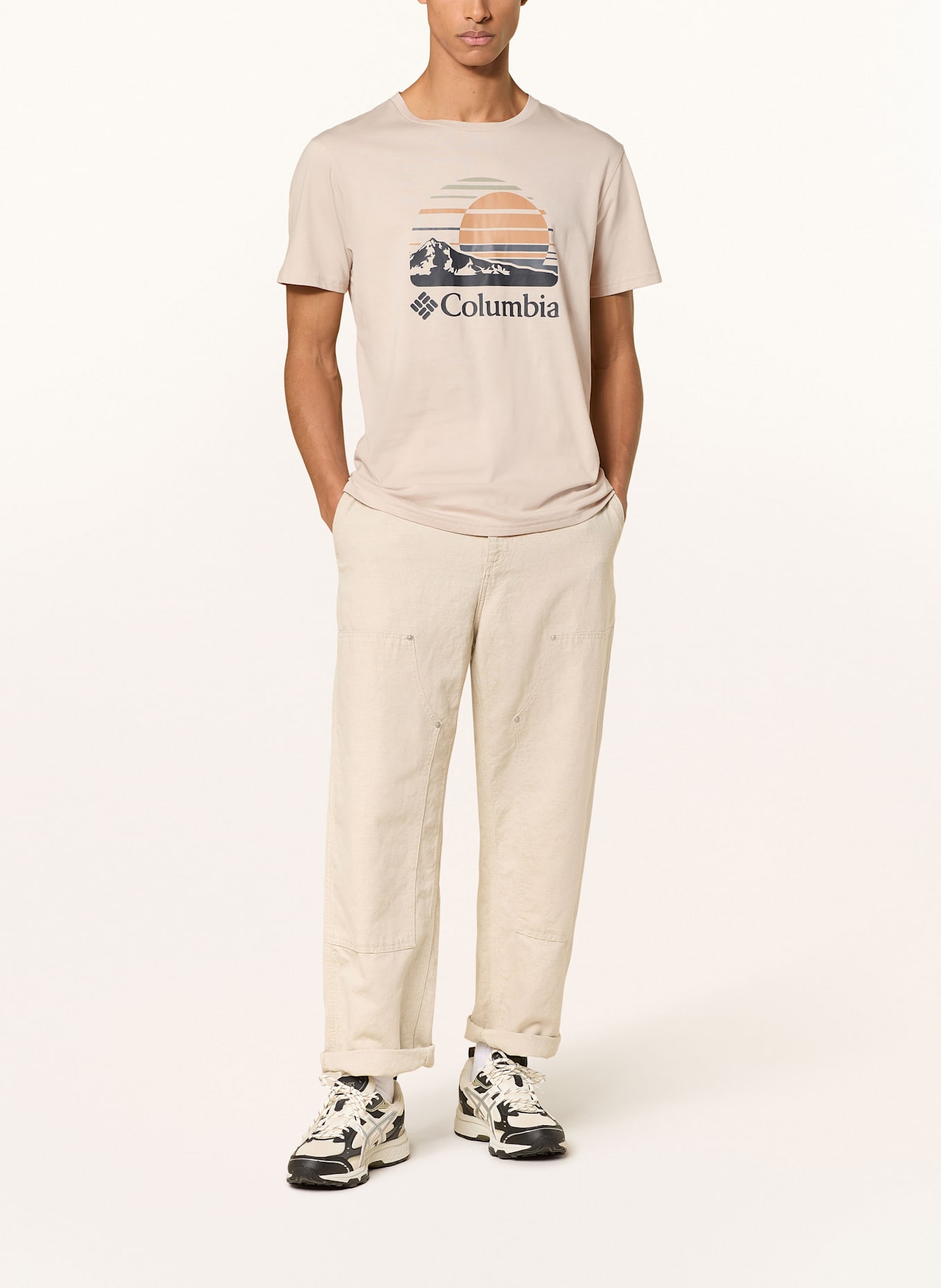 Columbia T-Shirt PATH LAKE™ II: BEIGE