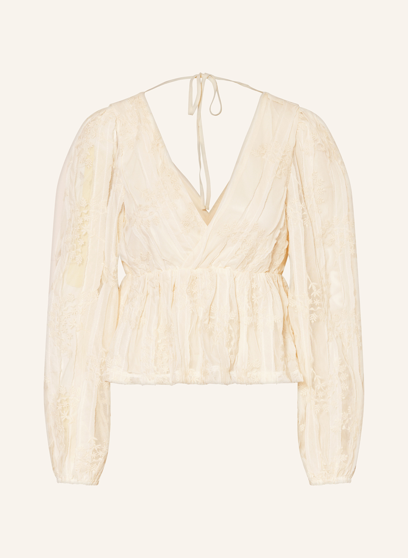 gina tricot Bluzka z siateczki: ECRU