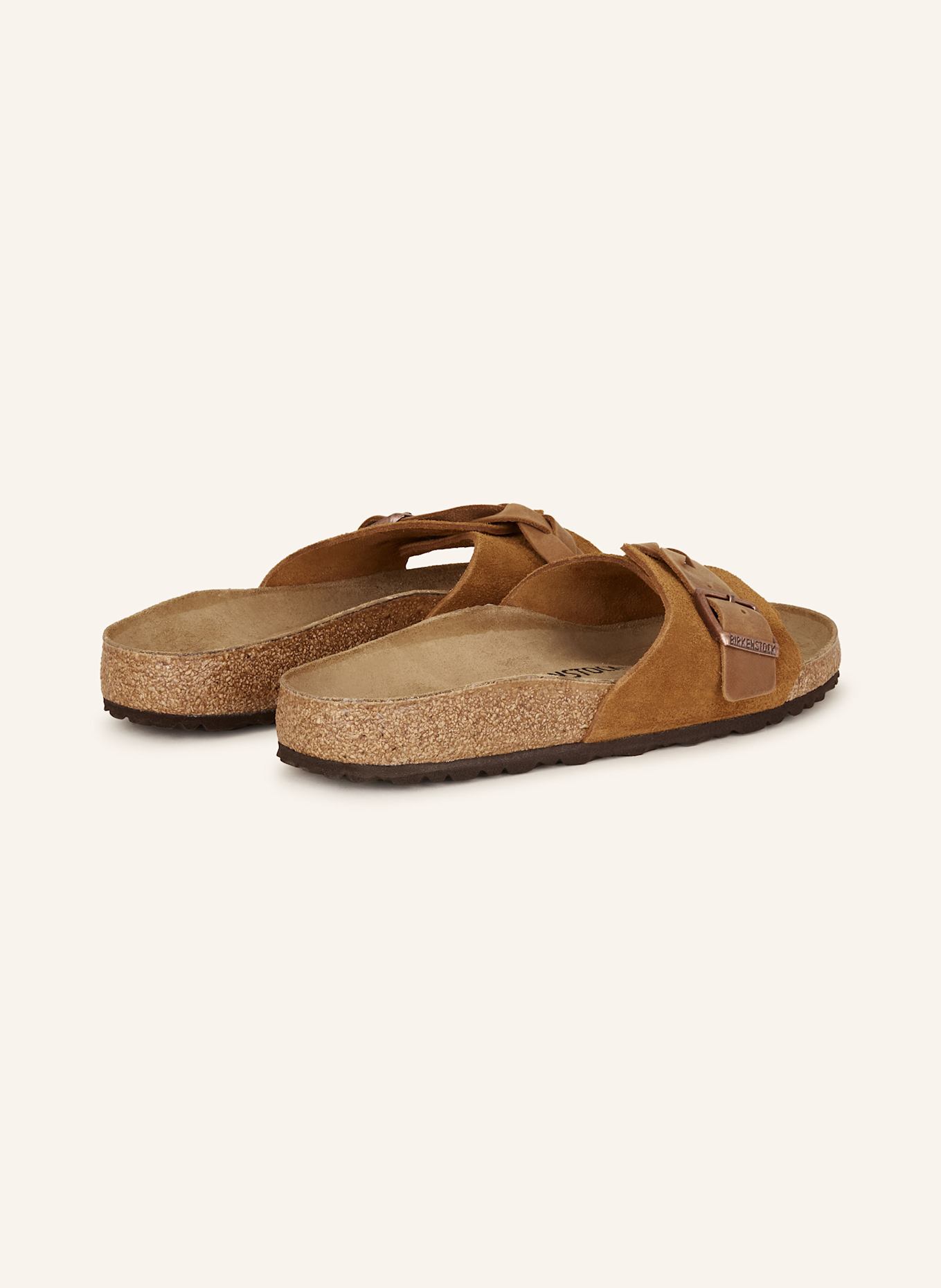 BIRKENSTOCK Pantoletten OITA BRAIDED: COGNAC