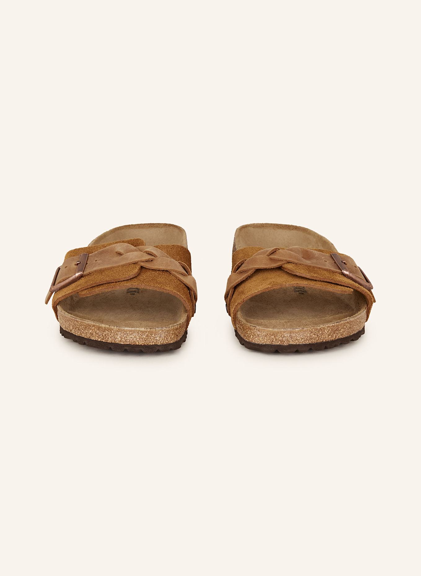 BIRKENSTOCK Pantoletten OITA BRAIDED: COGNAC