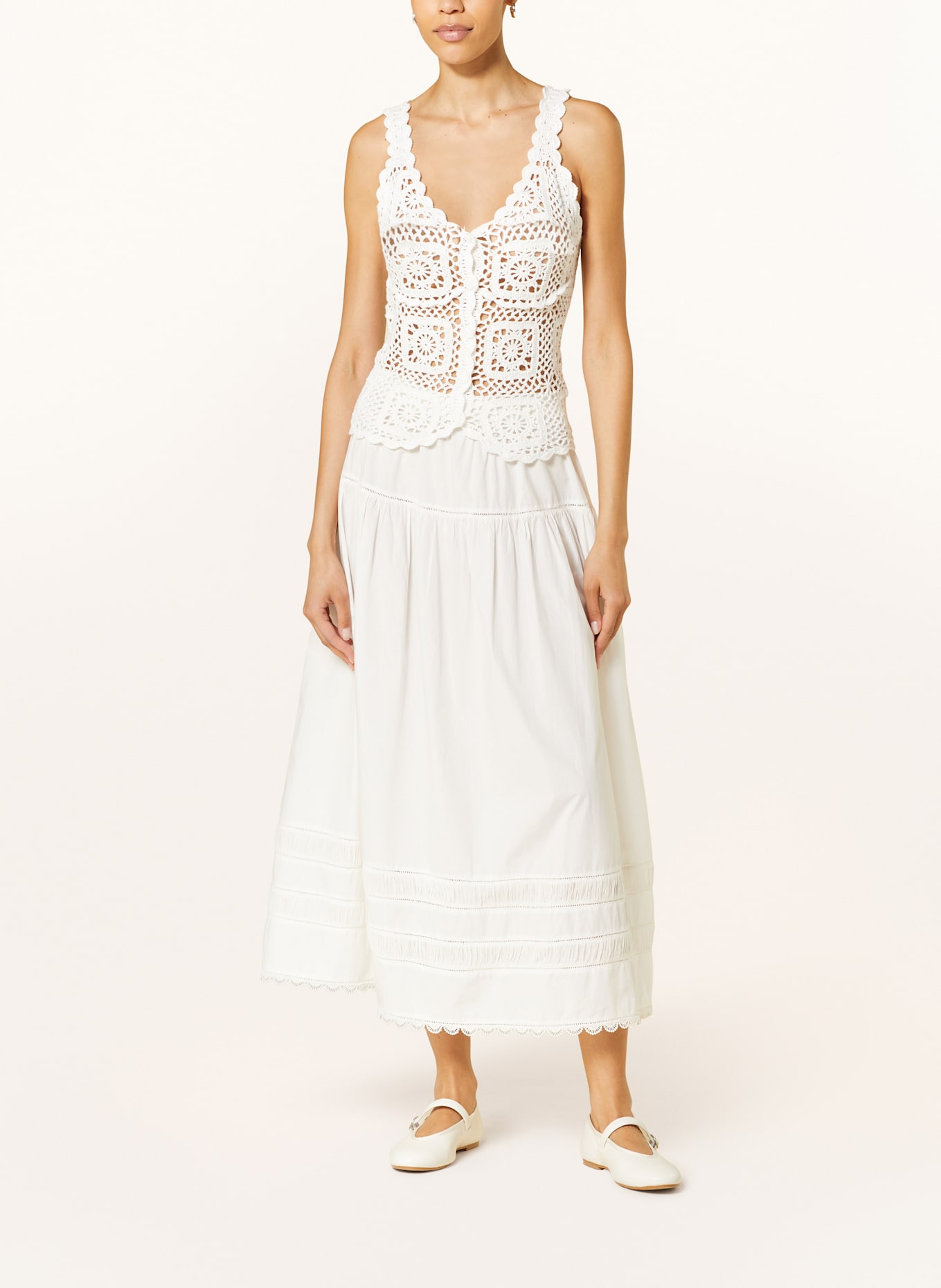 HOLZWEILER Crochet top ROSIE: WHITE