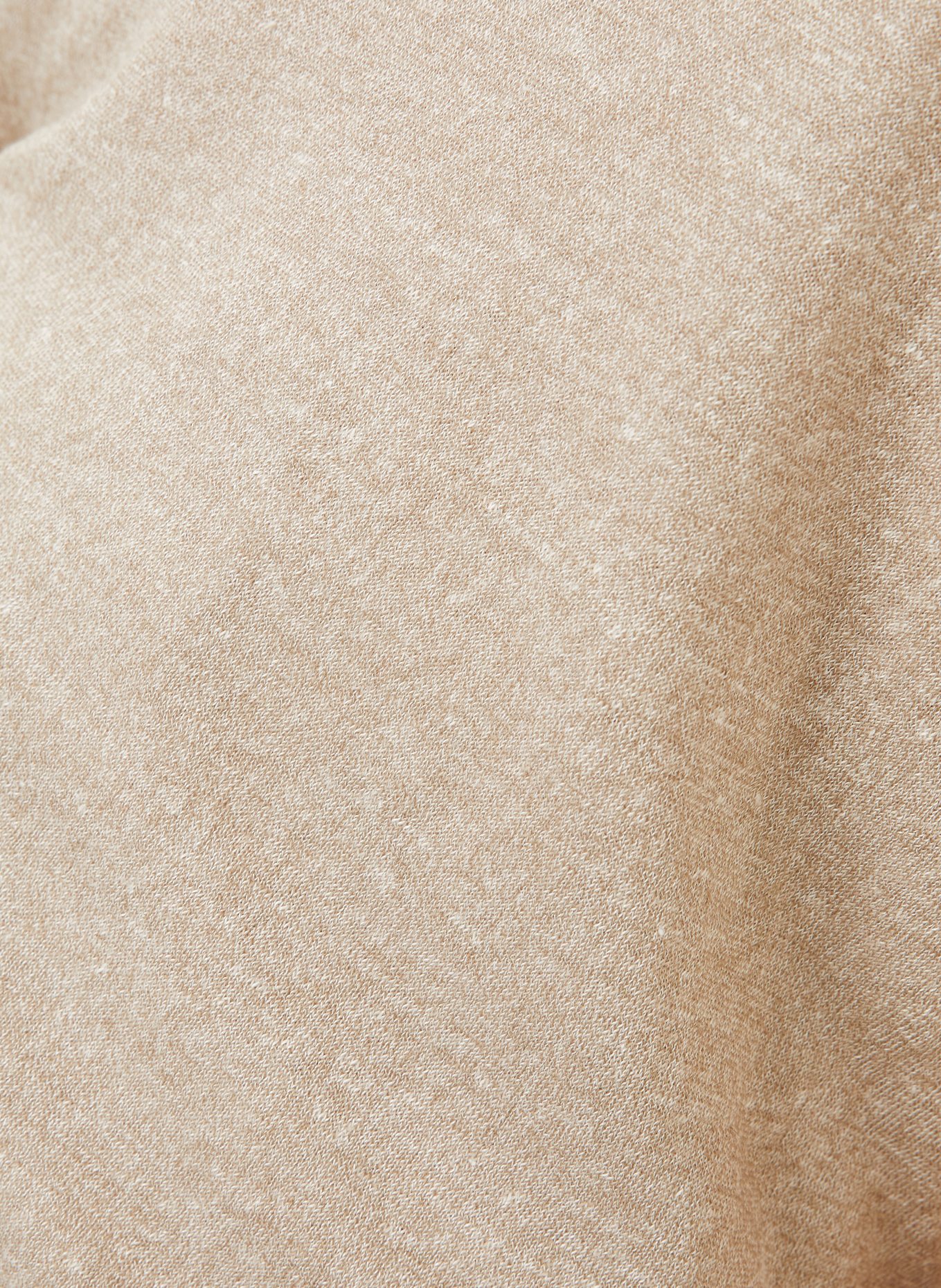 IRIS von ARNIM Top z dzianiny VALERIA z lnem: BEŻOWY/ BIAŁY