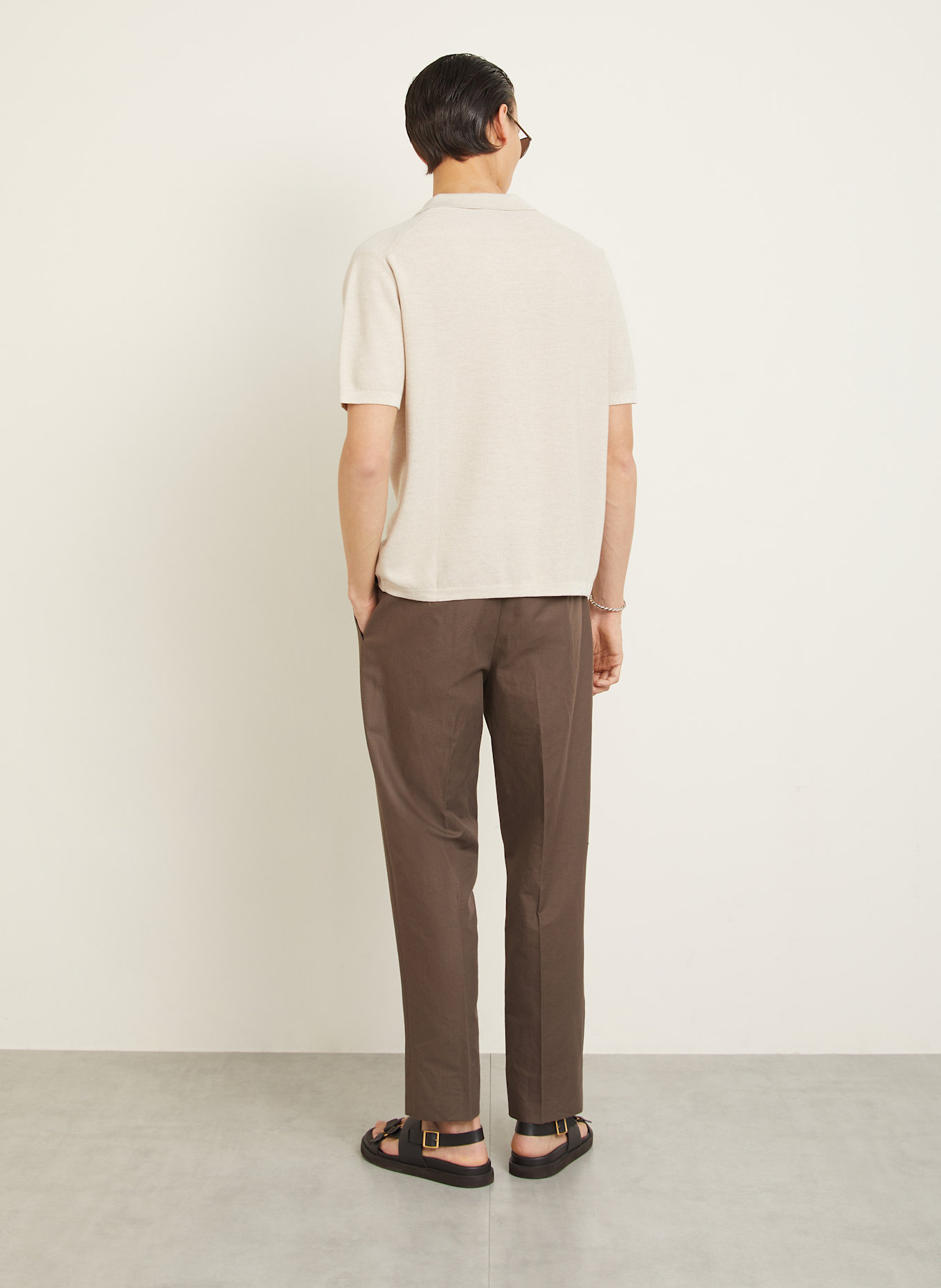 IRIS von ARNIM Strickhemd TORELLO Comfort Fit: BEIGE