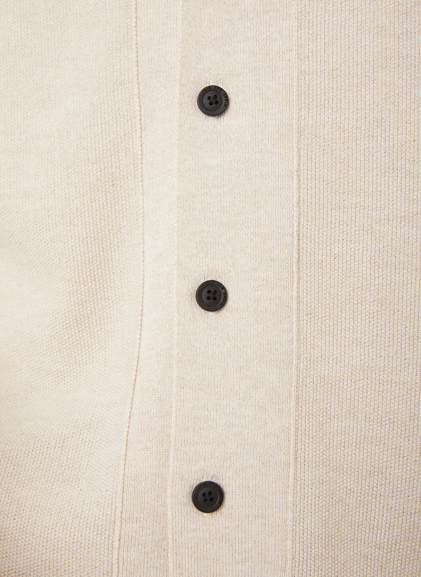 IRIS von ARNIM Strickhemd TORELLO Comfort Fit: BEIGE