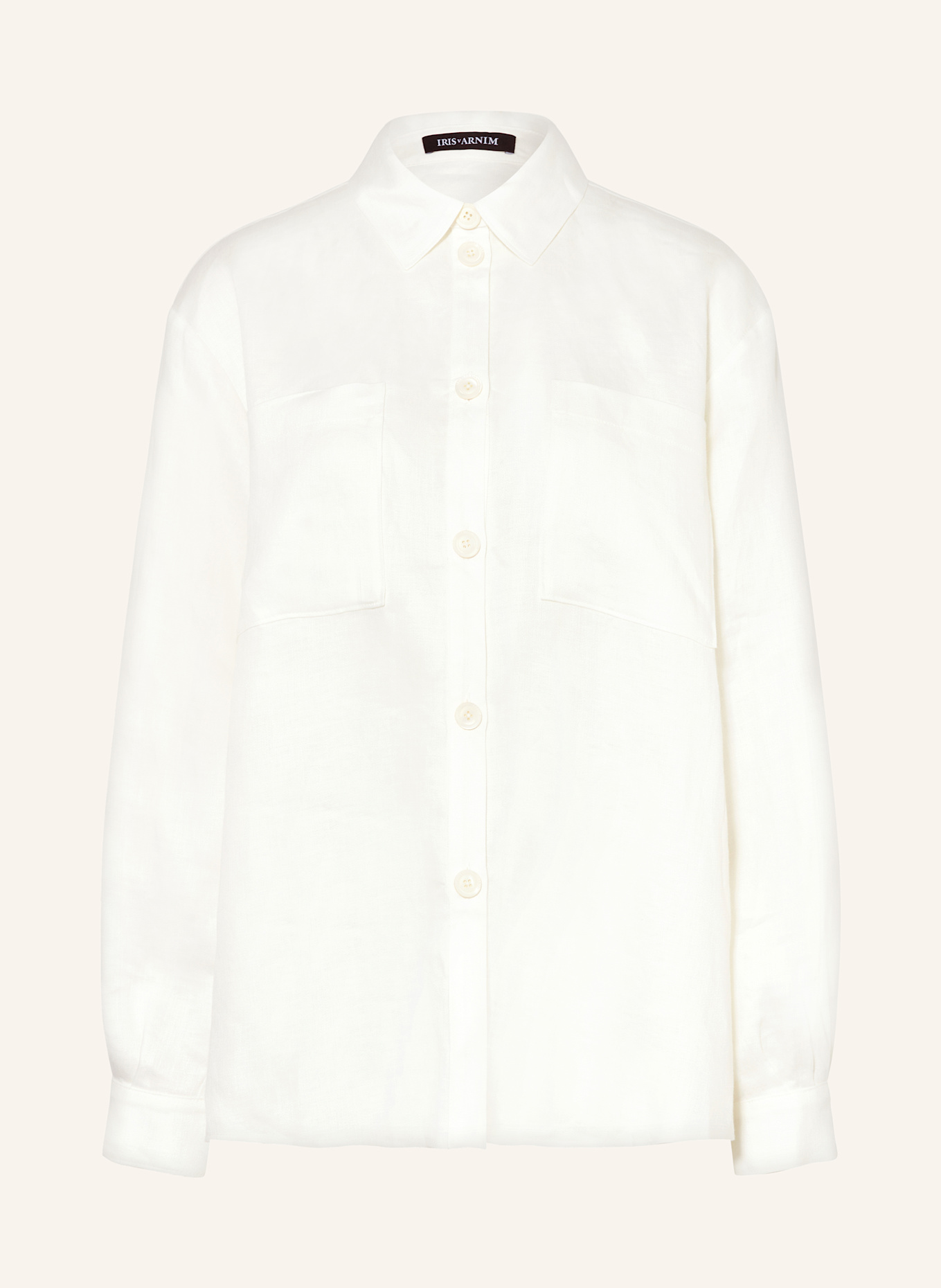 IRIS von ARNIM Chemisier LEANE en lin: BLANC