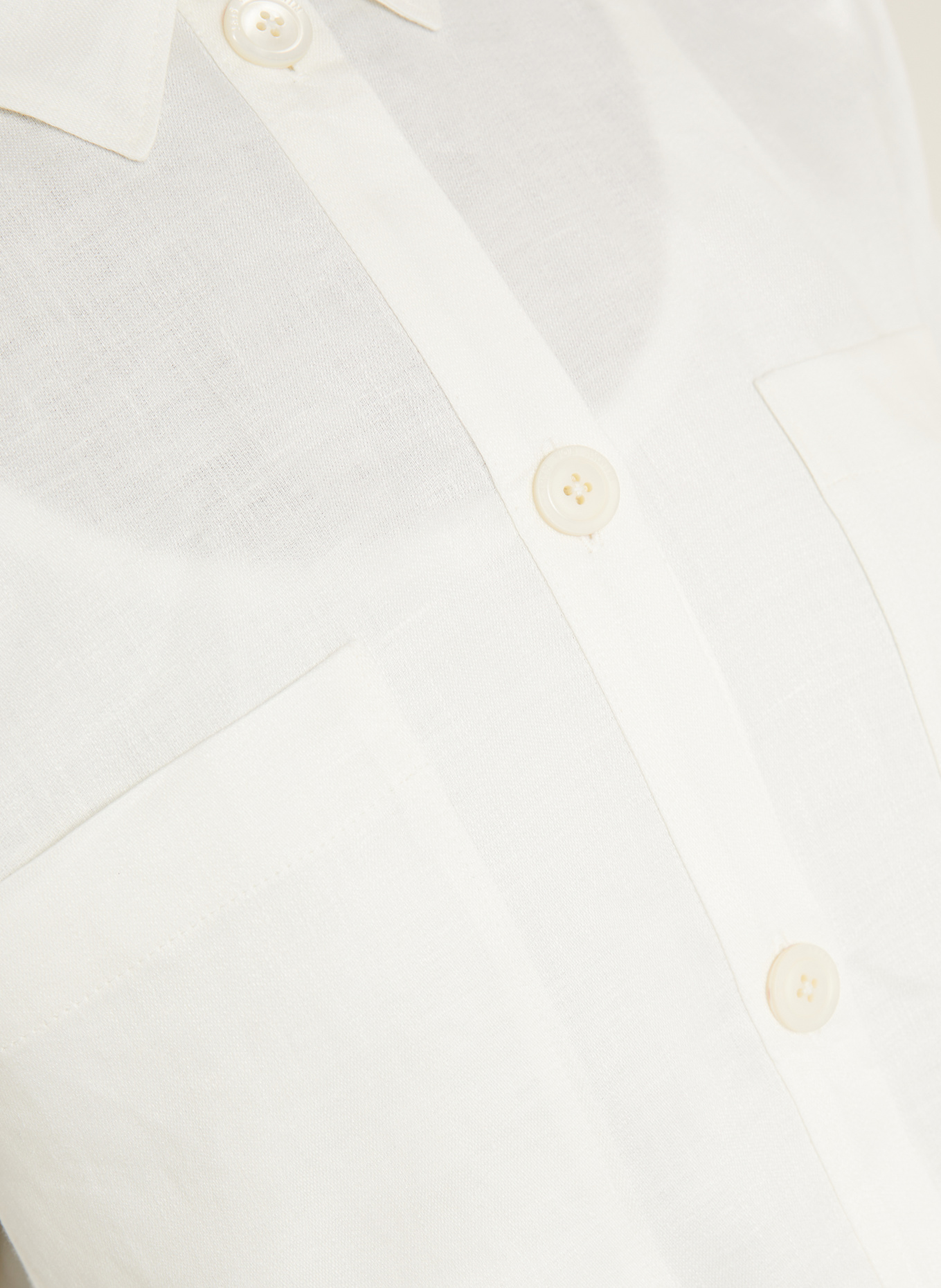 IRIS von ARNIM Chemisier LEANE en lin: BLANC