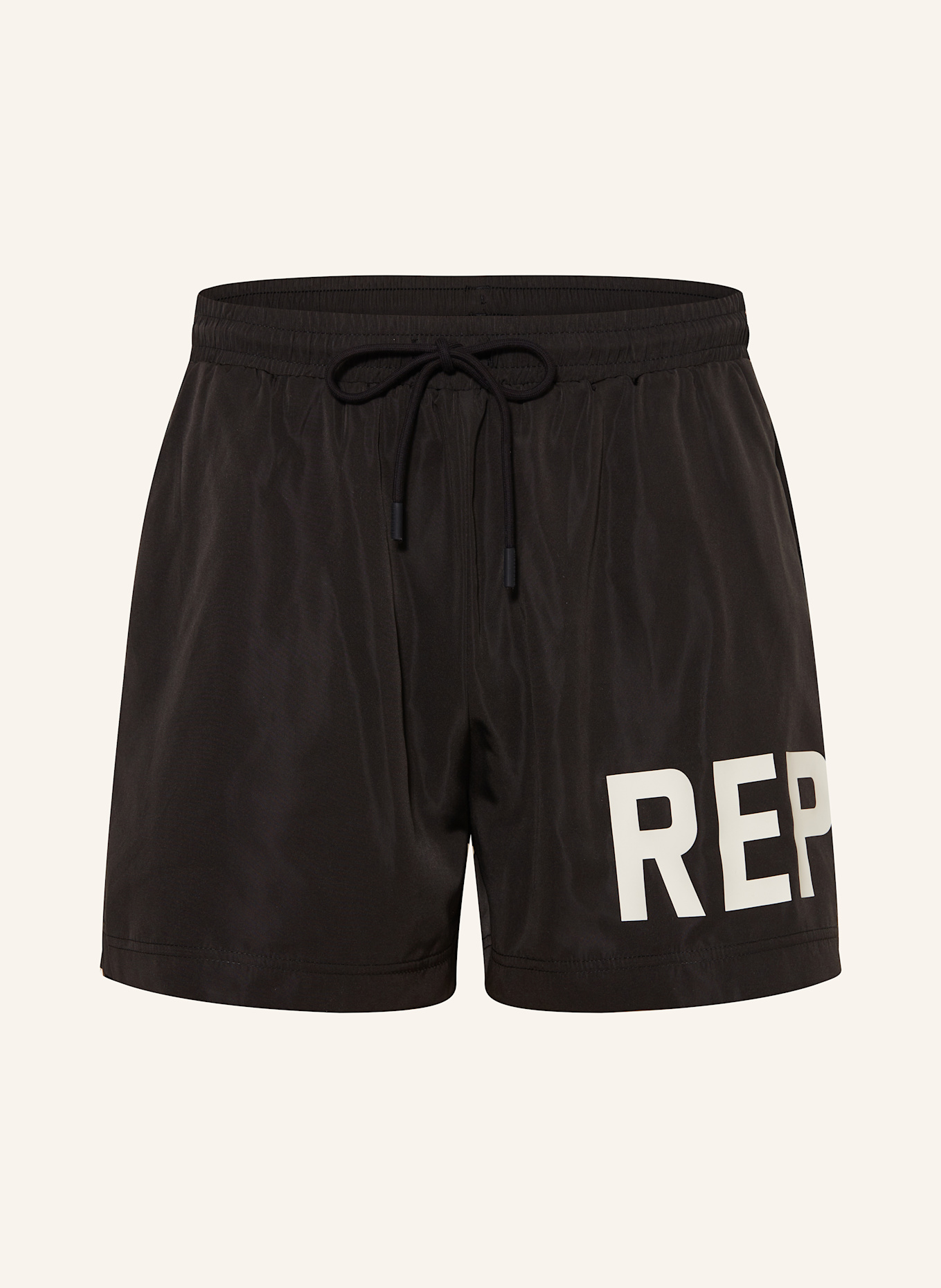 REPRESENT Badeshorts: SCHWARZ
