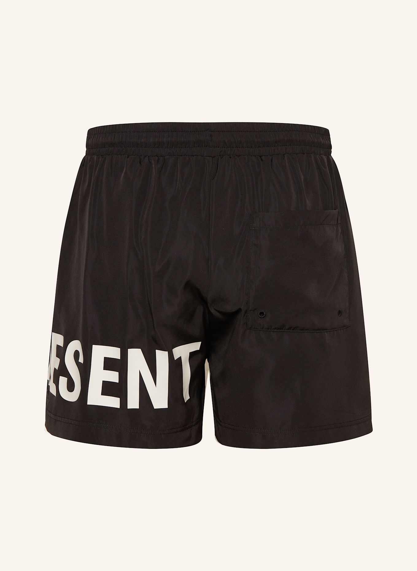 REPRESENT Badeshorts: SCHWARZ