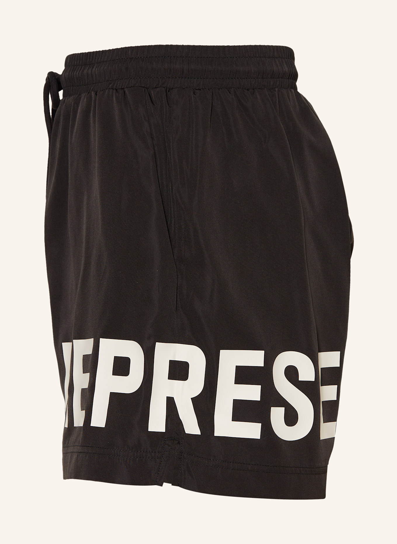 REPRESENT Badeshorts: SCHWARZ