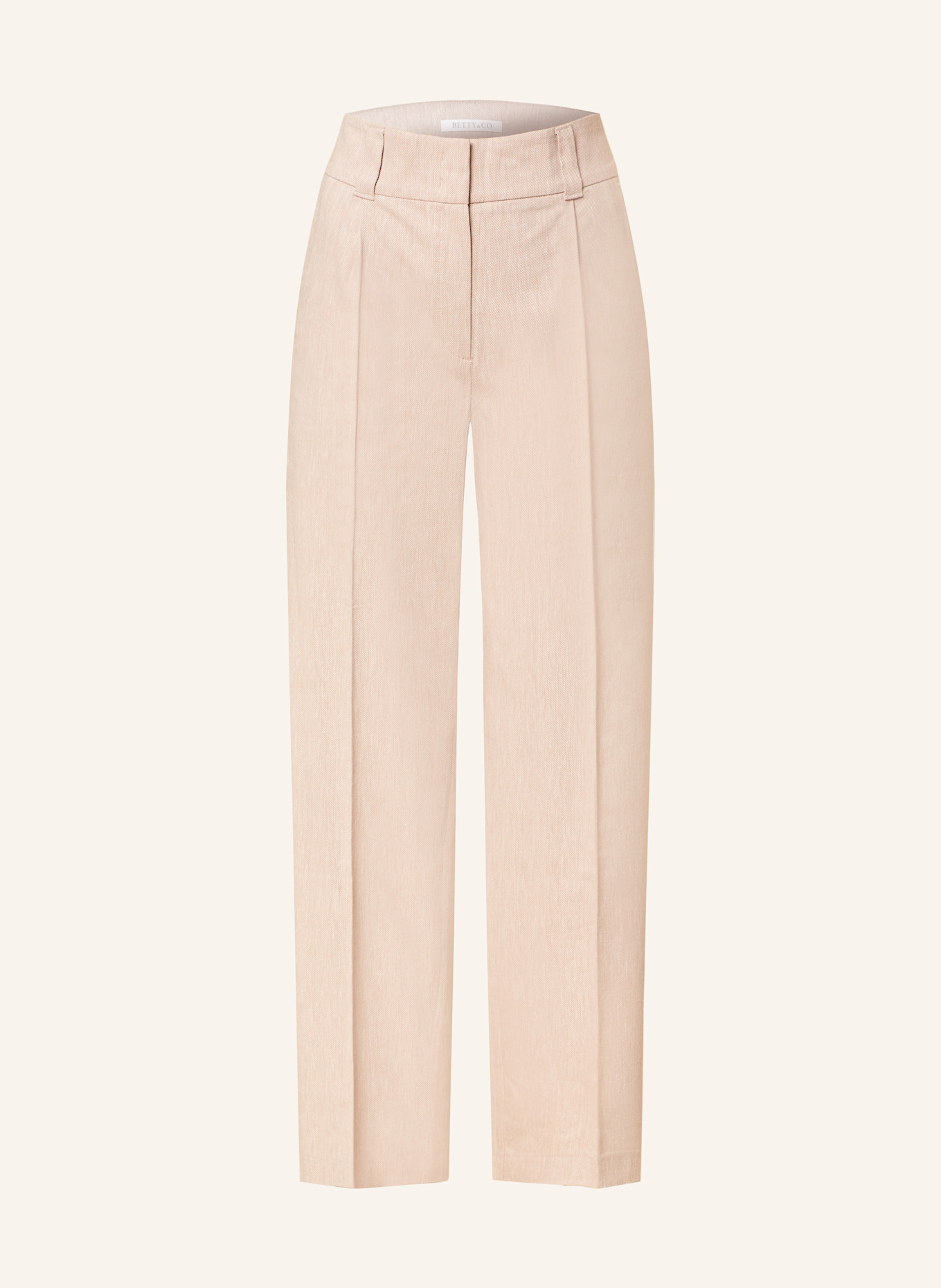 BETTY&CO Wide leg trousers: BEIGE