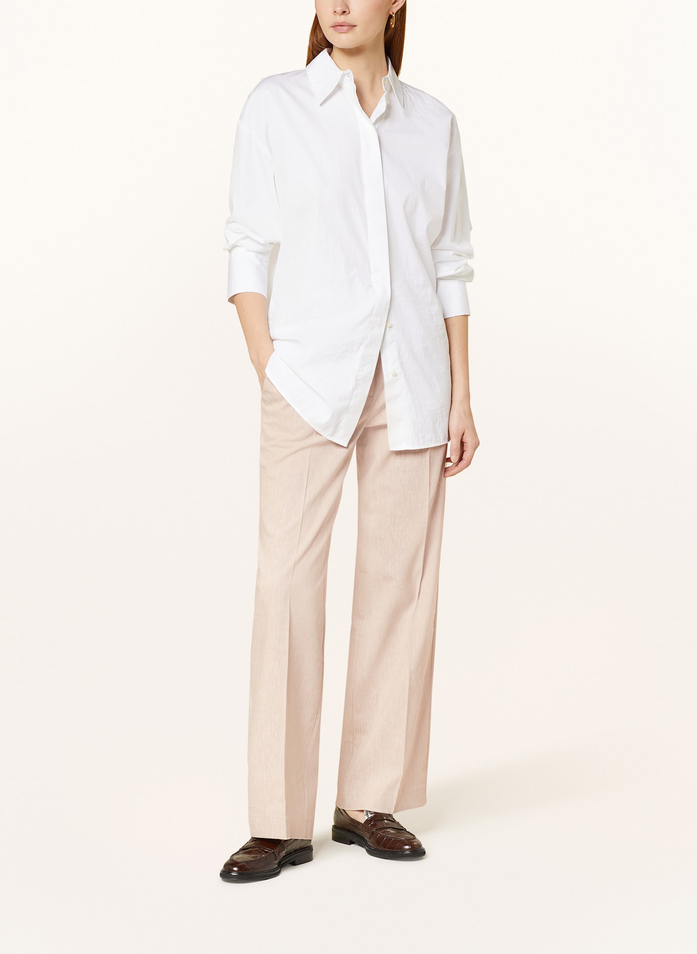BETTY&CO Wide leg trousers: BEIGE
