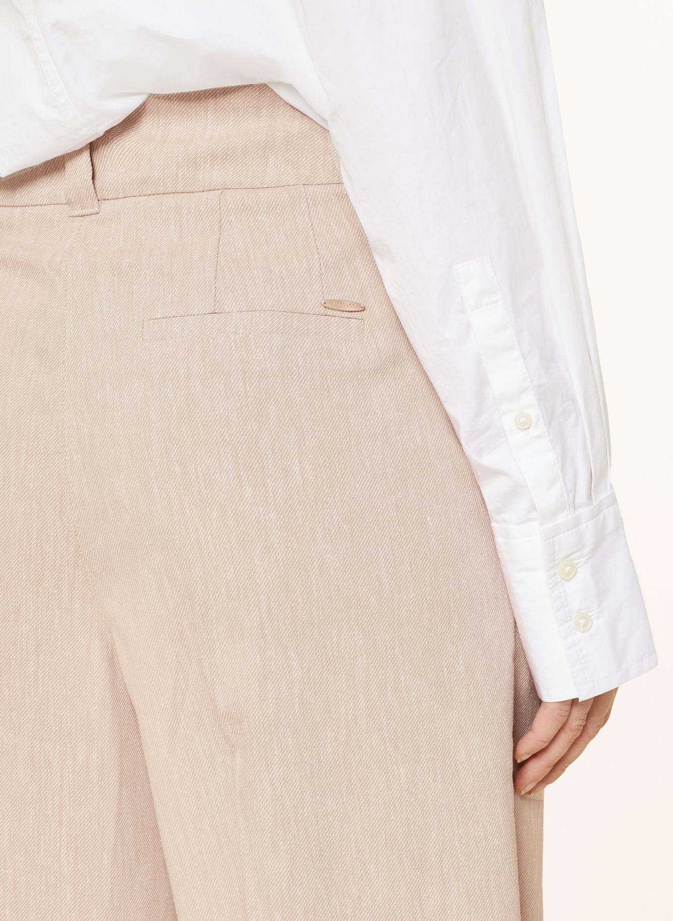 BETTY&CO Wide leg trousers: BEIGE