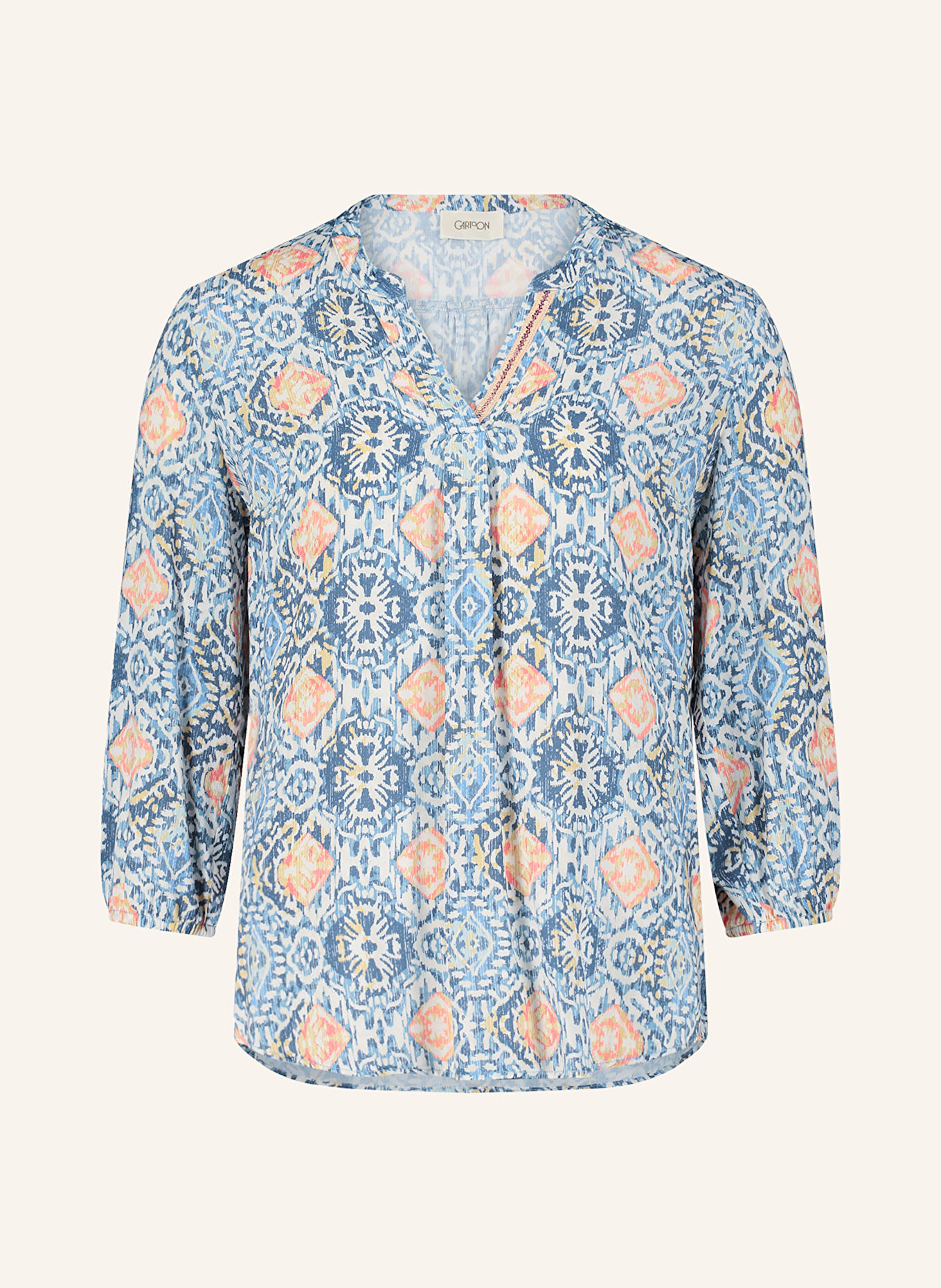 CARTOON Halenka s flitry a 3/4 rukávem: MODRÁ / RŮŽOVÁ / BÍLÁ