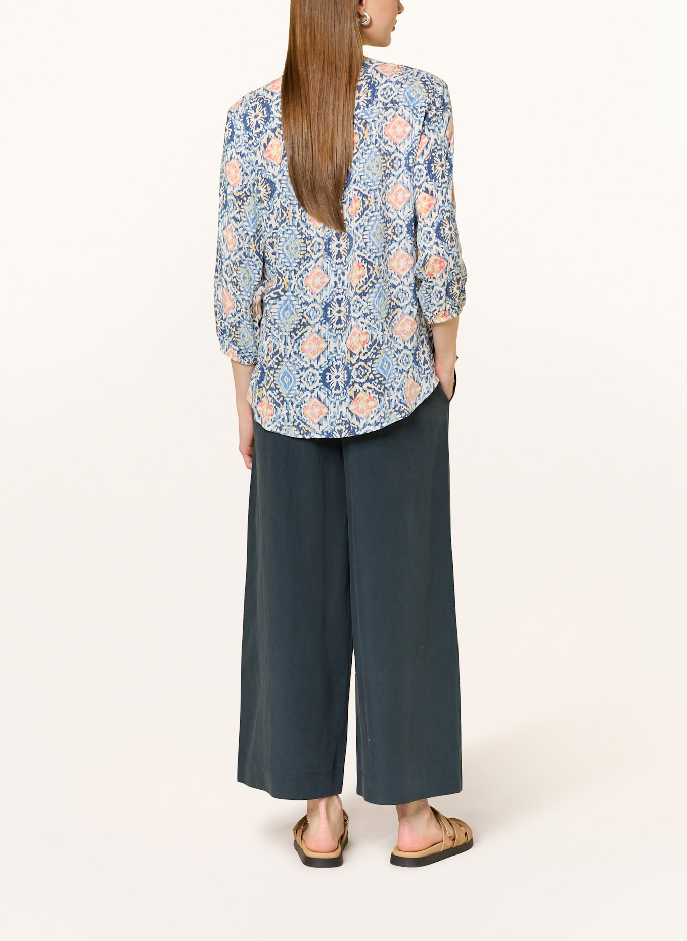 CARTOON Halenka s flitry a 3/4 rukávem: MODRÁ / RŮŽOVÁ / BÍLÁ