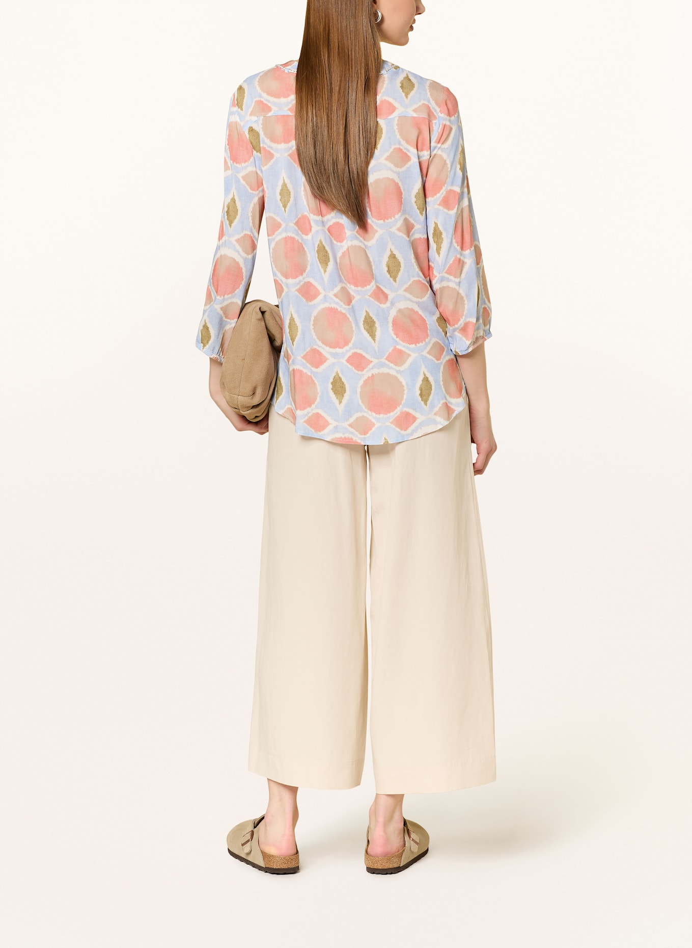 CARTOON Halenka s 3/4 rukávem: ČERNOŠEDÁ / STARORŮŽOVÁ / KHAKI