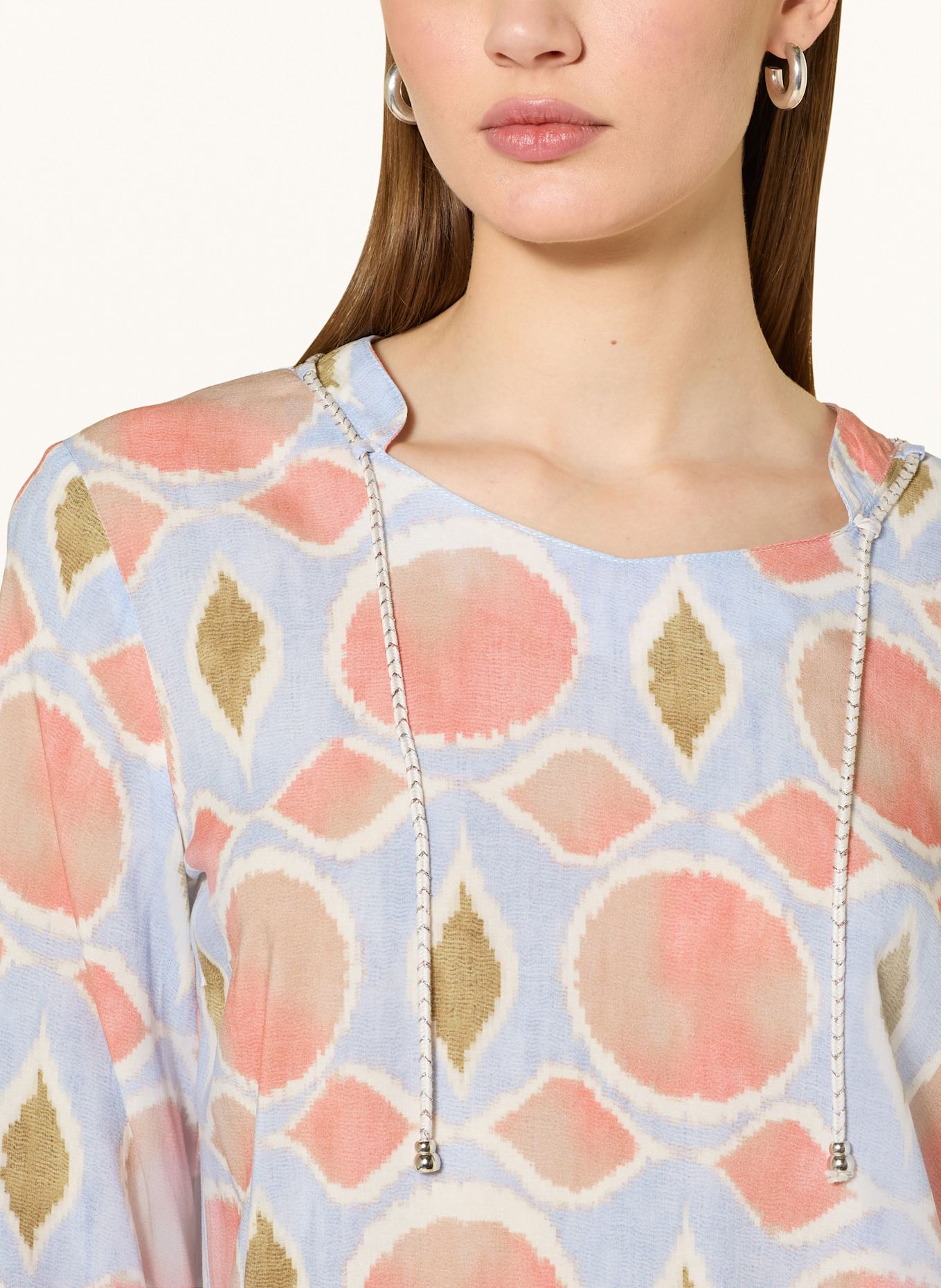 CARTOON Halenka s 3/4 rukávem: ČERNOŠEDÁ / STARORŮŽOVÁ / KHAKI