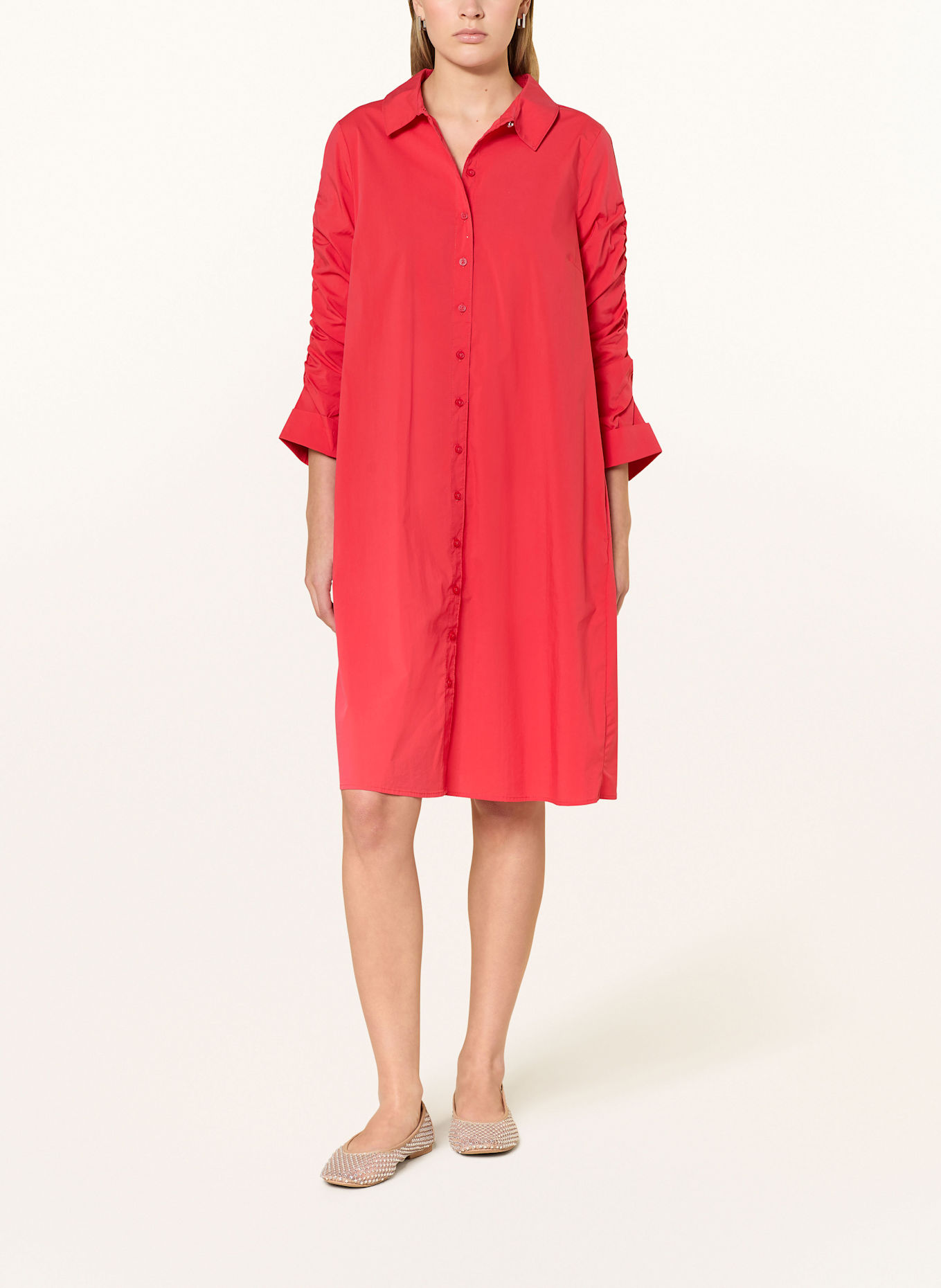 CARTOON Hemdblusenkleid mit 3/4-Arm: ROT