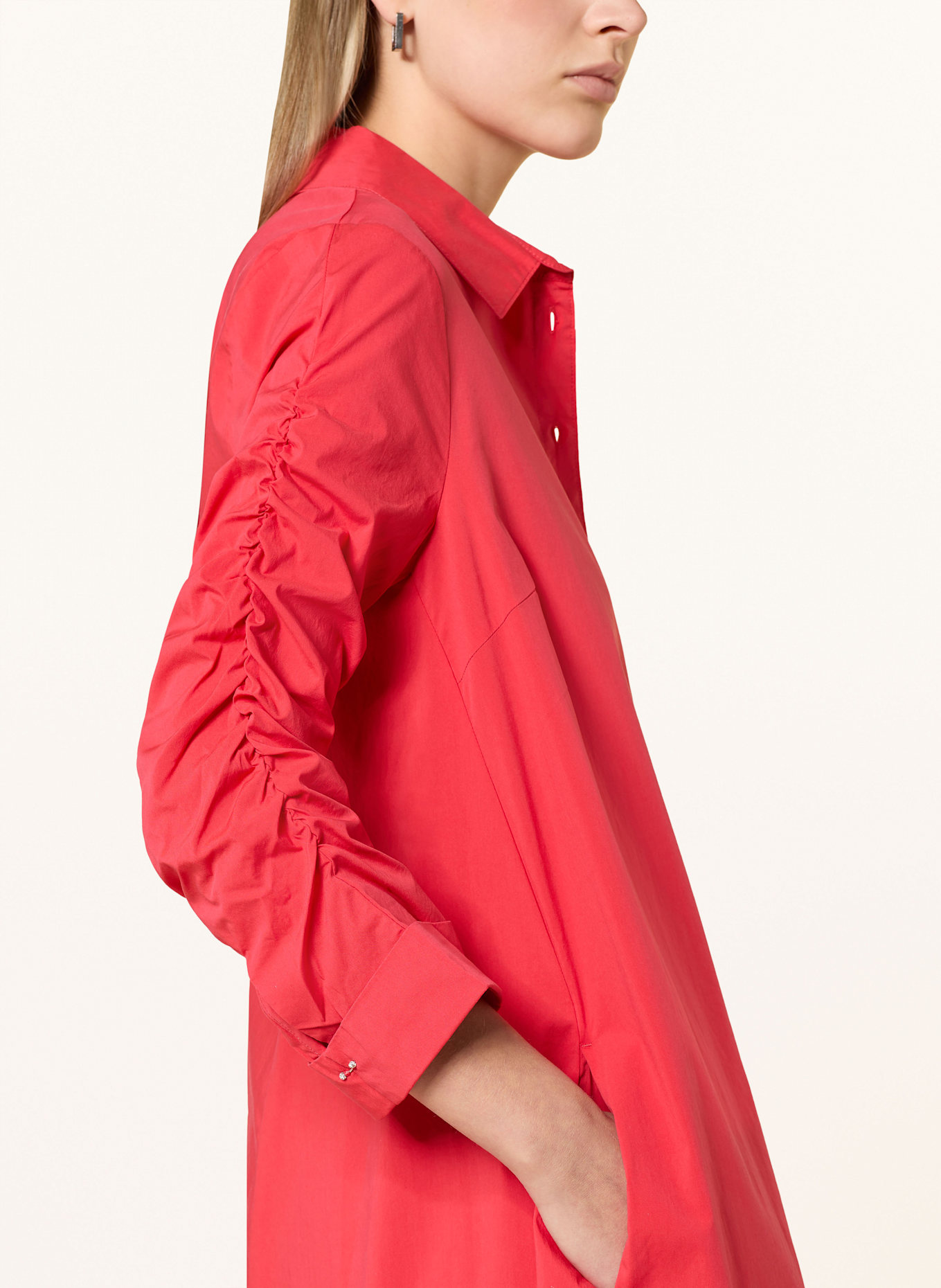 CARTOON Hemdblusenkleid mit 3/4-Arm: ROT