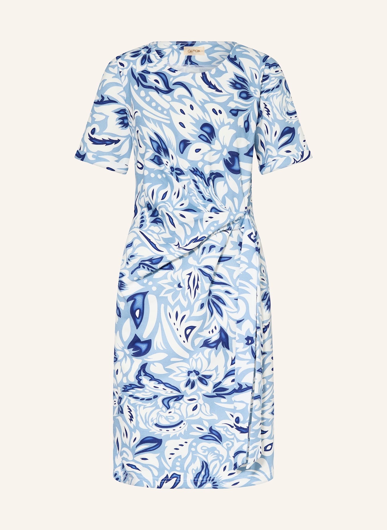 CARTOON Jerseykleid: HELLBLAU / DUNKELBLAU / WEISS