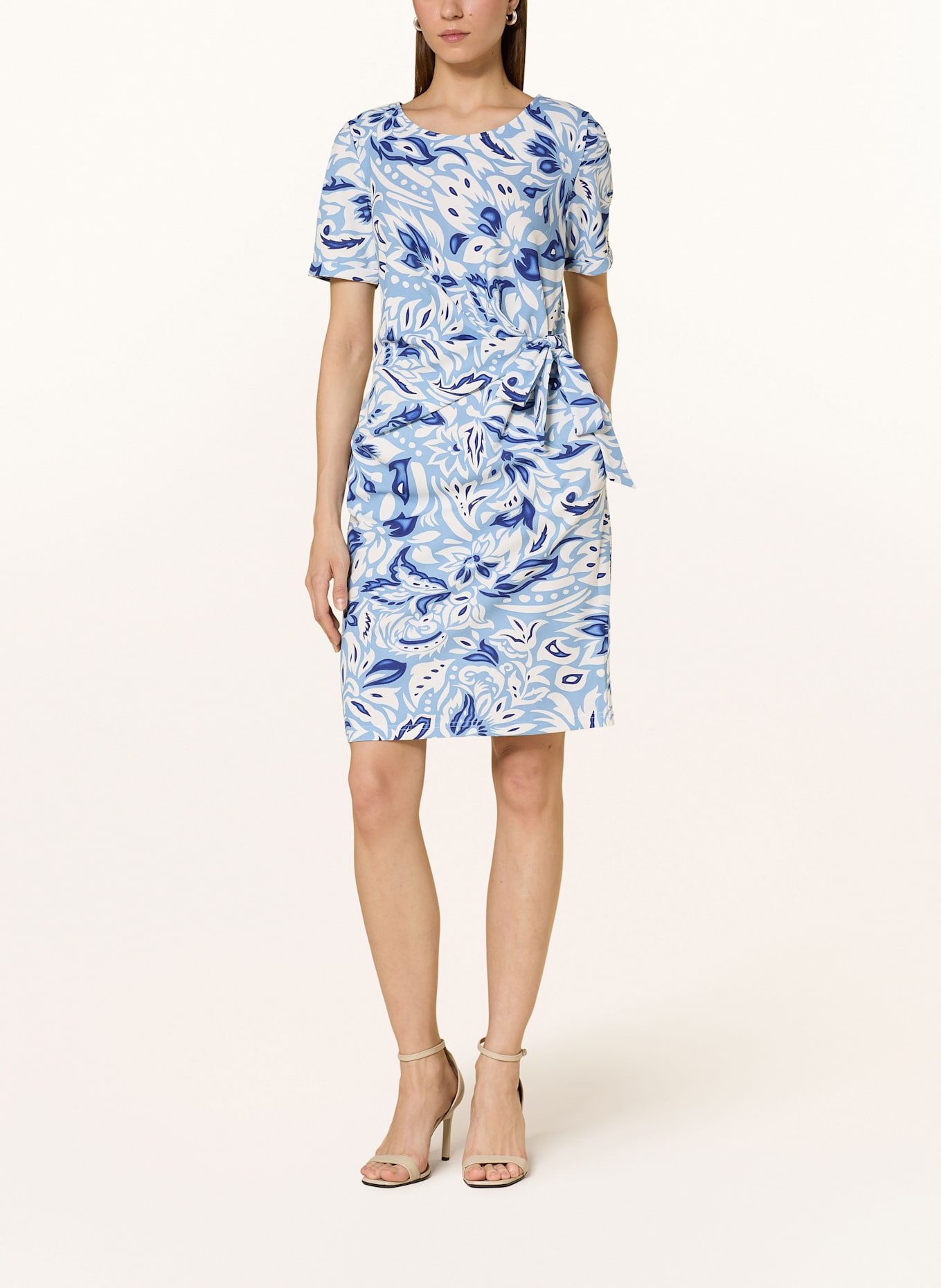 CARTOON Jerseykleid: HELLBLAU / DUNKELBLAU / WEISS