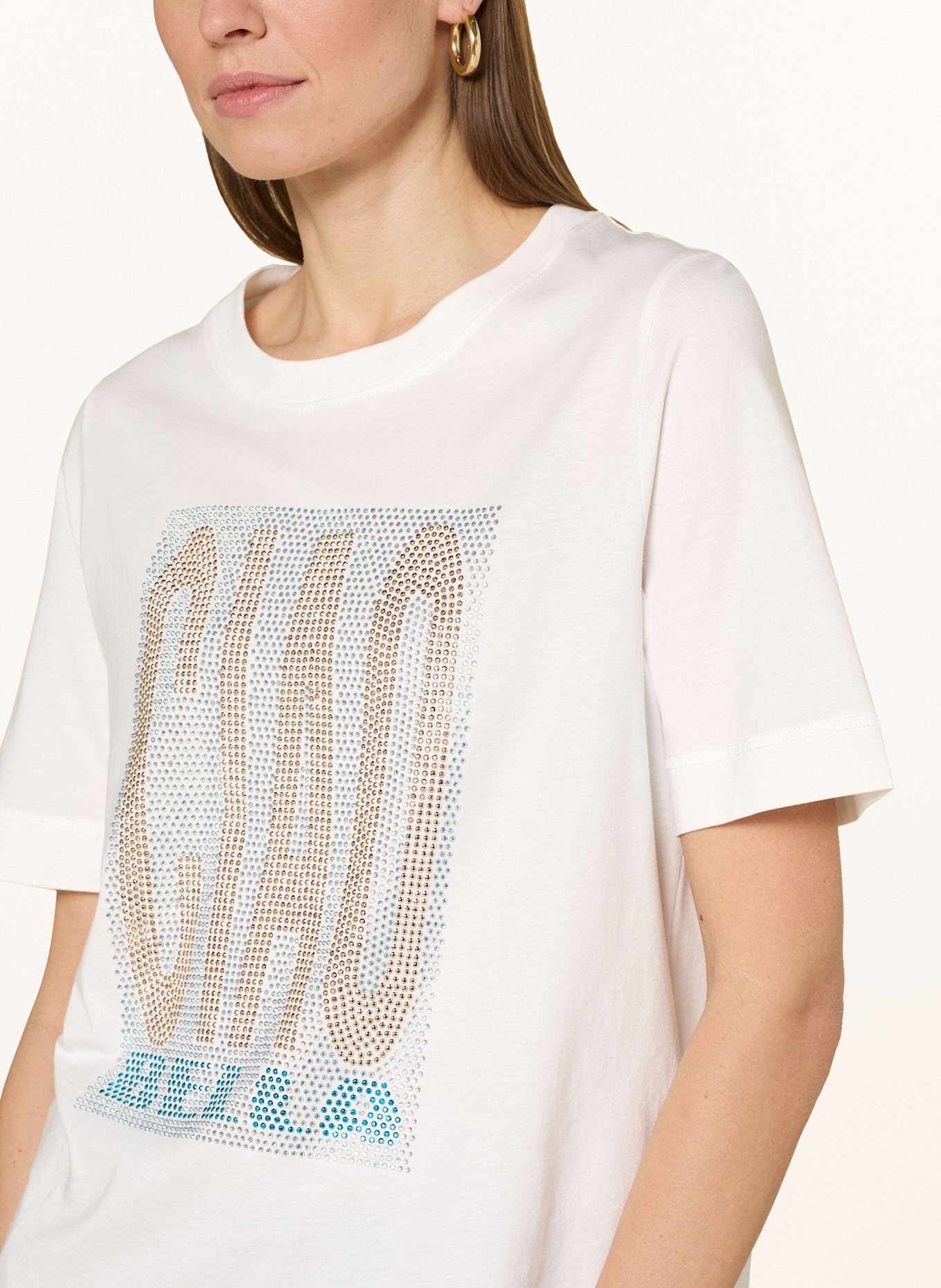 CARTOON Tričko s ozdobnými kamínky: BÍLÁ