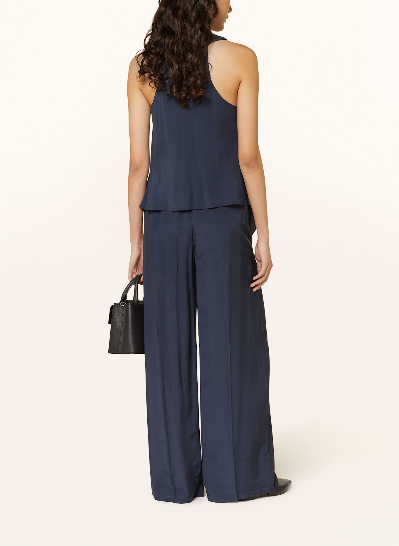 PATRIZIA PEPE Top satynowy: GRANATOWY