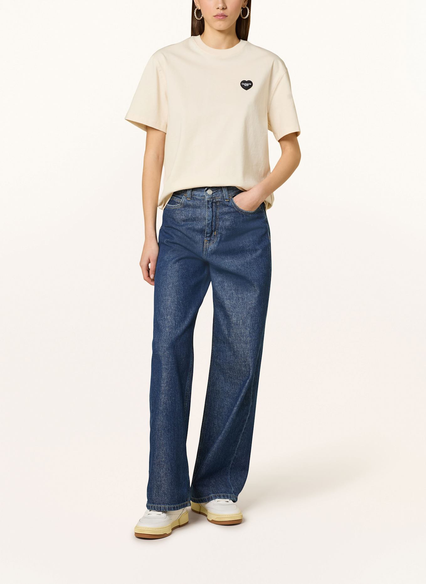 carhartt WIP T-shirt W' S/S INGO: CREAM