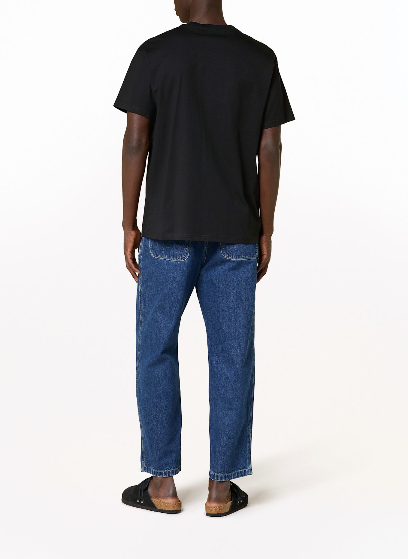 carhartt WIP Tričko S/S POCKET HEART: ČERNÁ