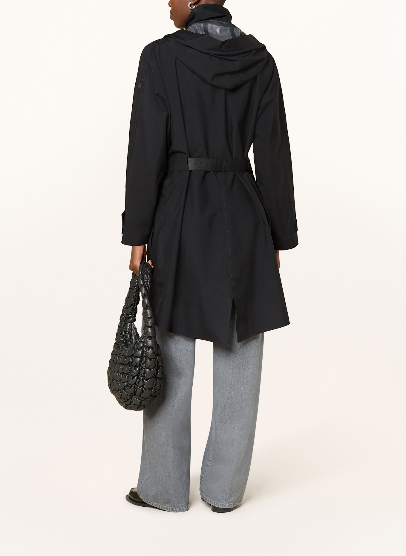 MOOSE KNUCKLES CLAREMENT raincoat: BLACK