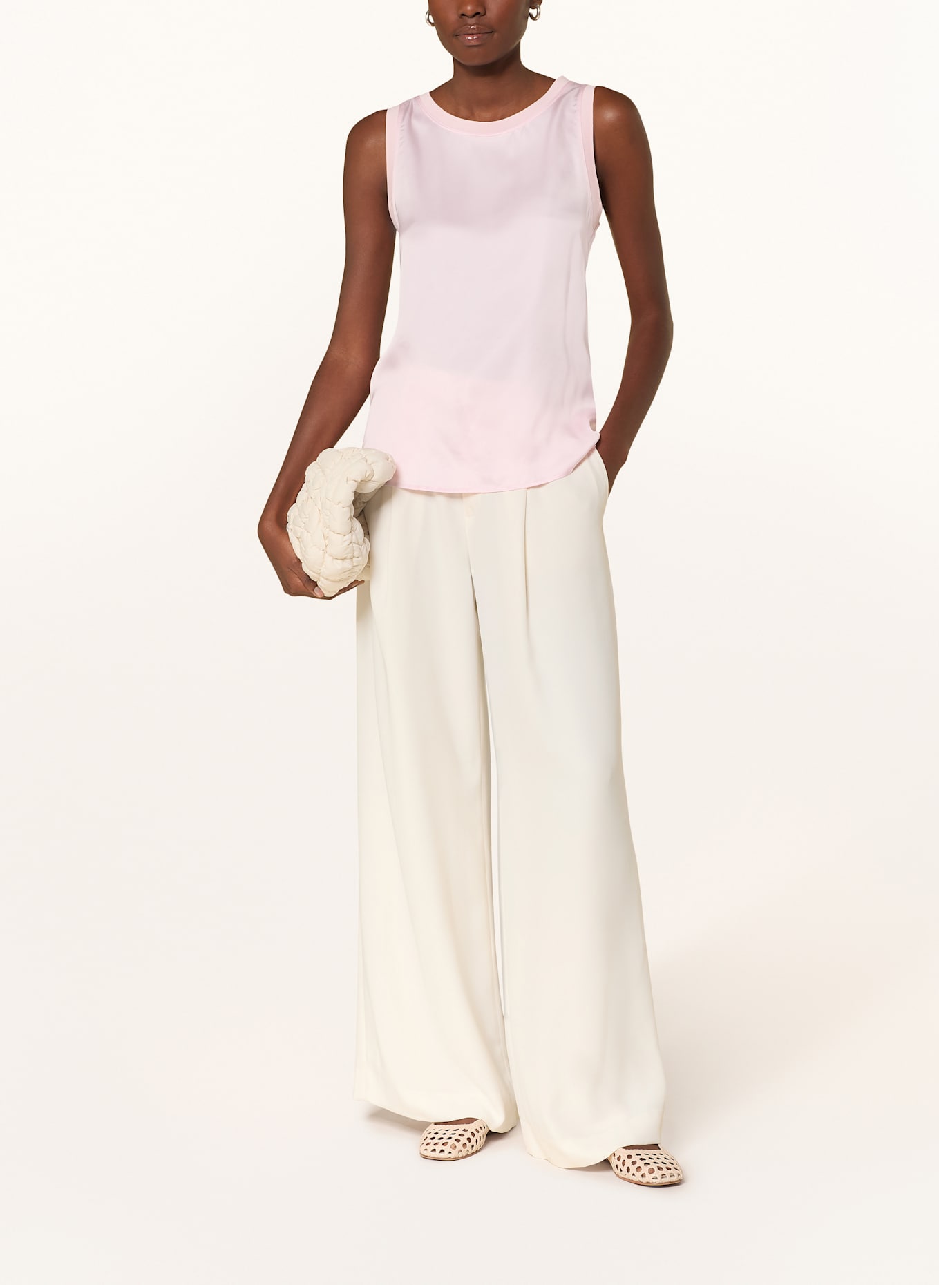 CINQUE Top CIVAN im Materialmix: ROSA