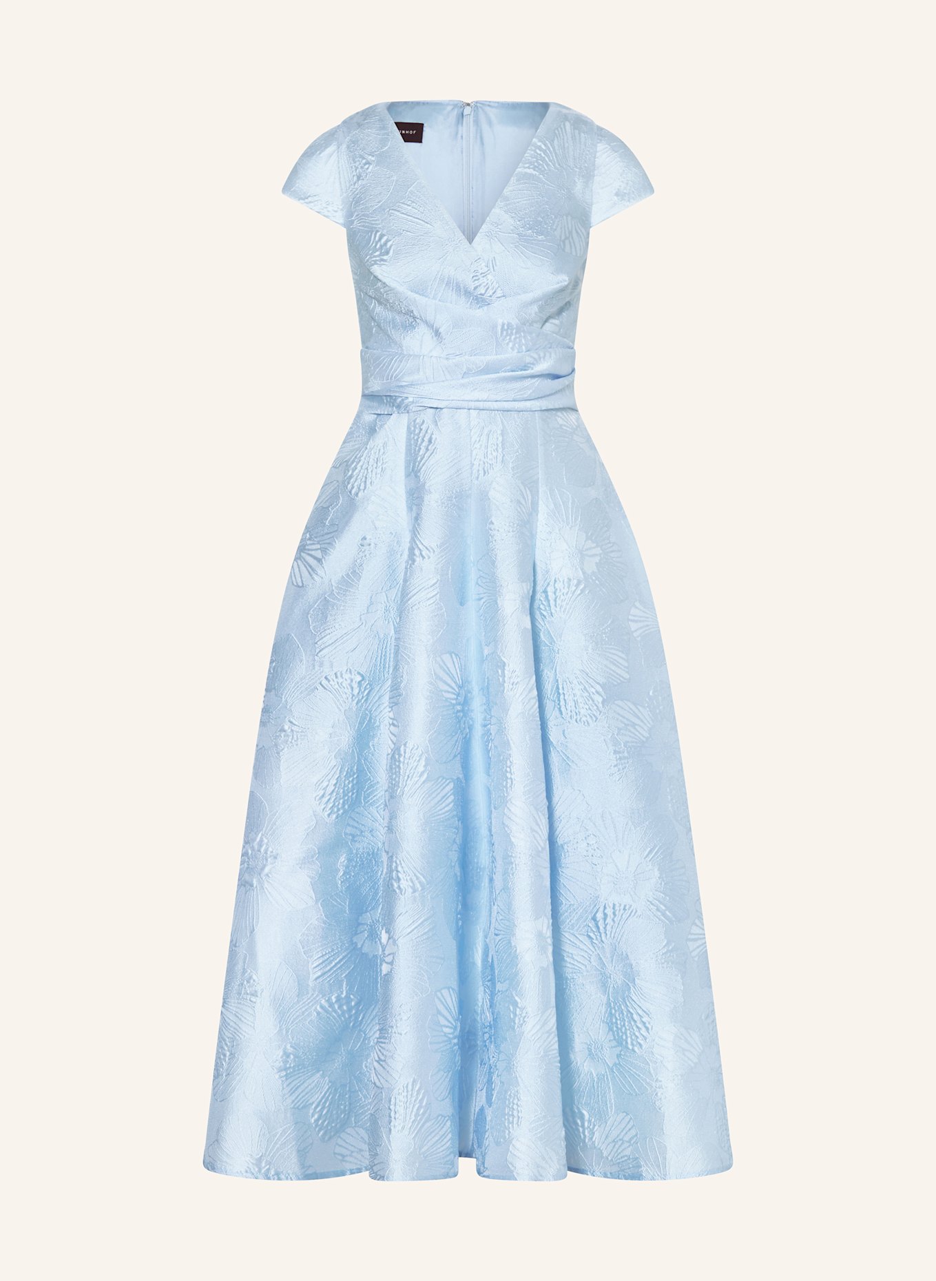 TALBOT RUNHOF Jacquard-Kleid: HELLBLAU