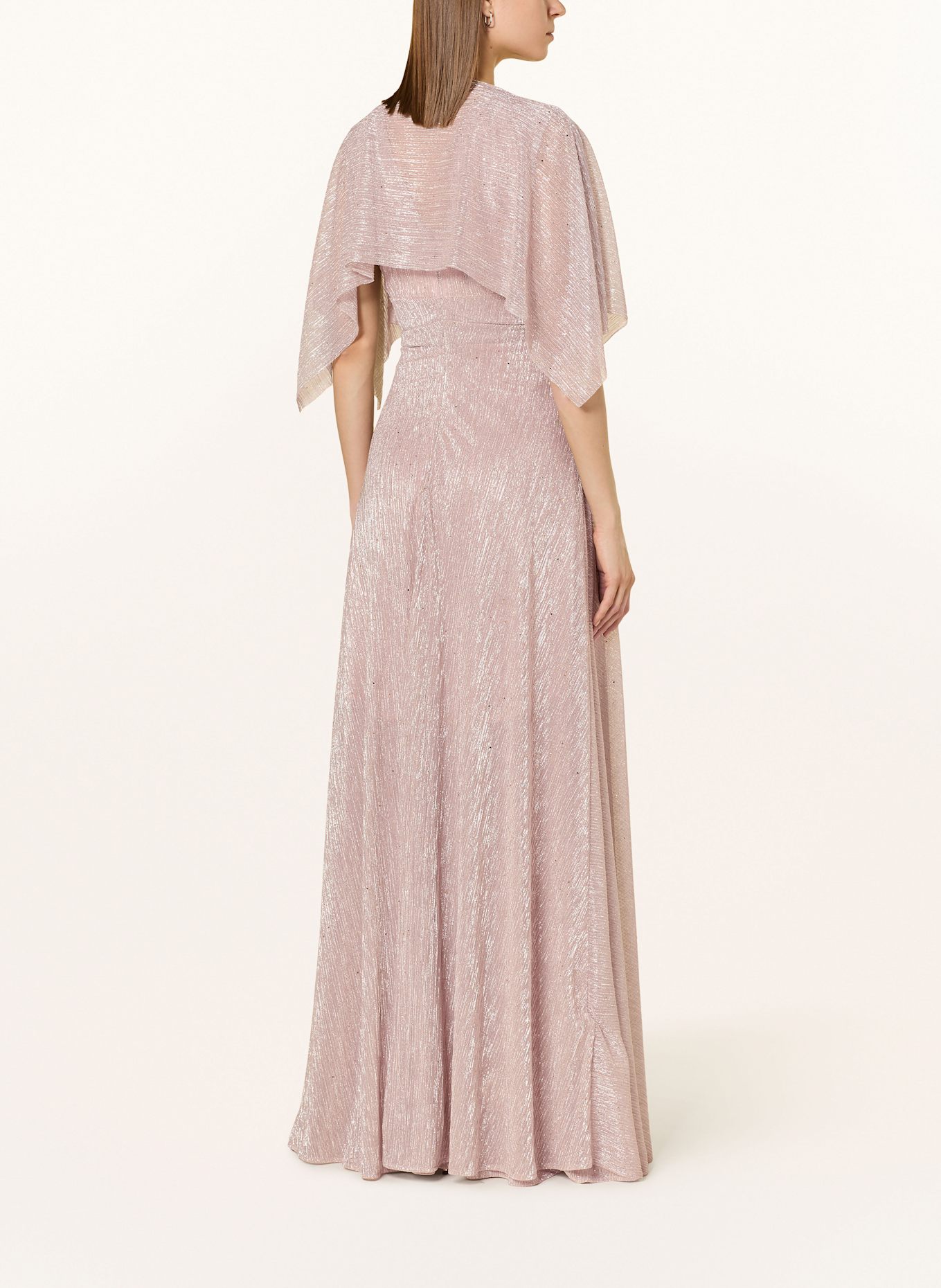 TALBOT RUNHOF Abendkleid mit Glitzergarn: ROSÉ/ ROSÉGOLD/ SILBER
