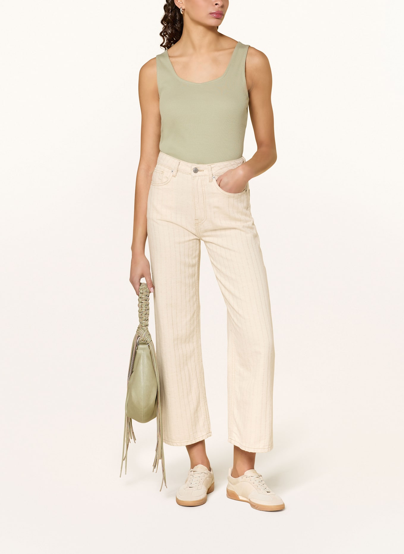 ICHI Top IHORETA: LIGHT GREEN