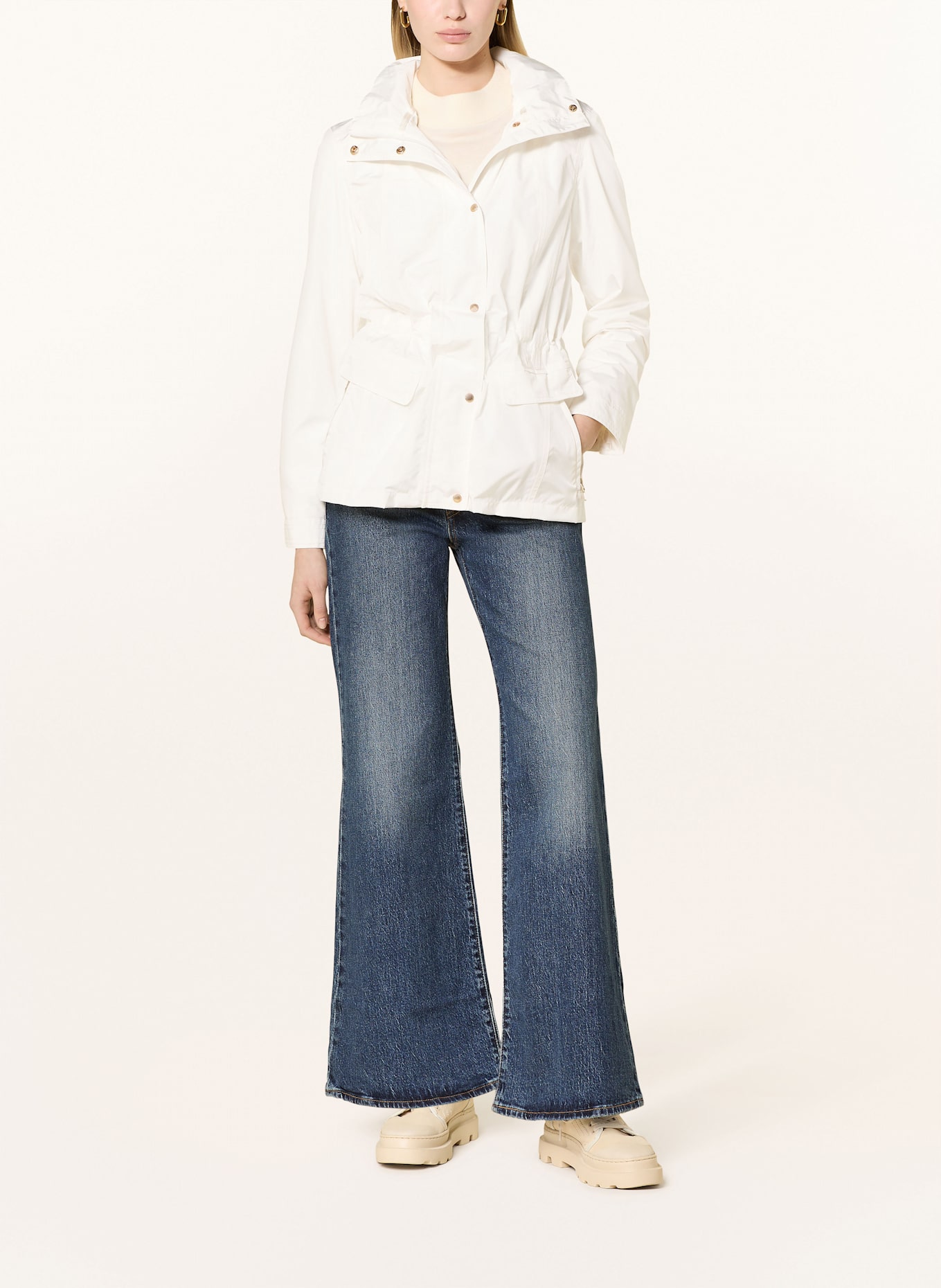 WELLENSTEYN Regenjacke SAILING SHORT: WEISS