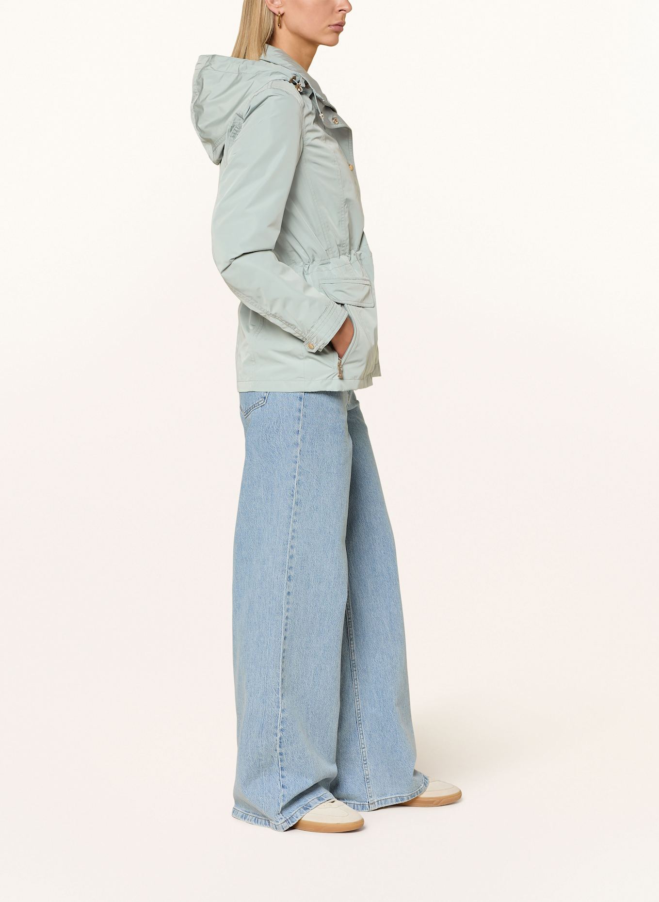 WELLENSTEYN Regenjacke SAILING SHORT: HELLGRÜN