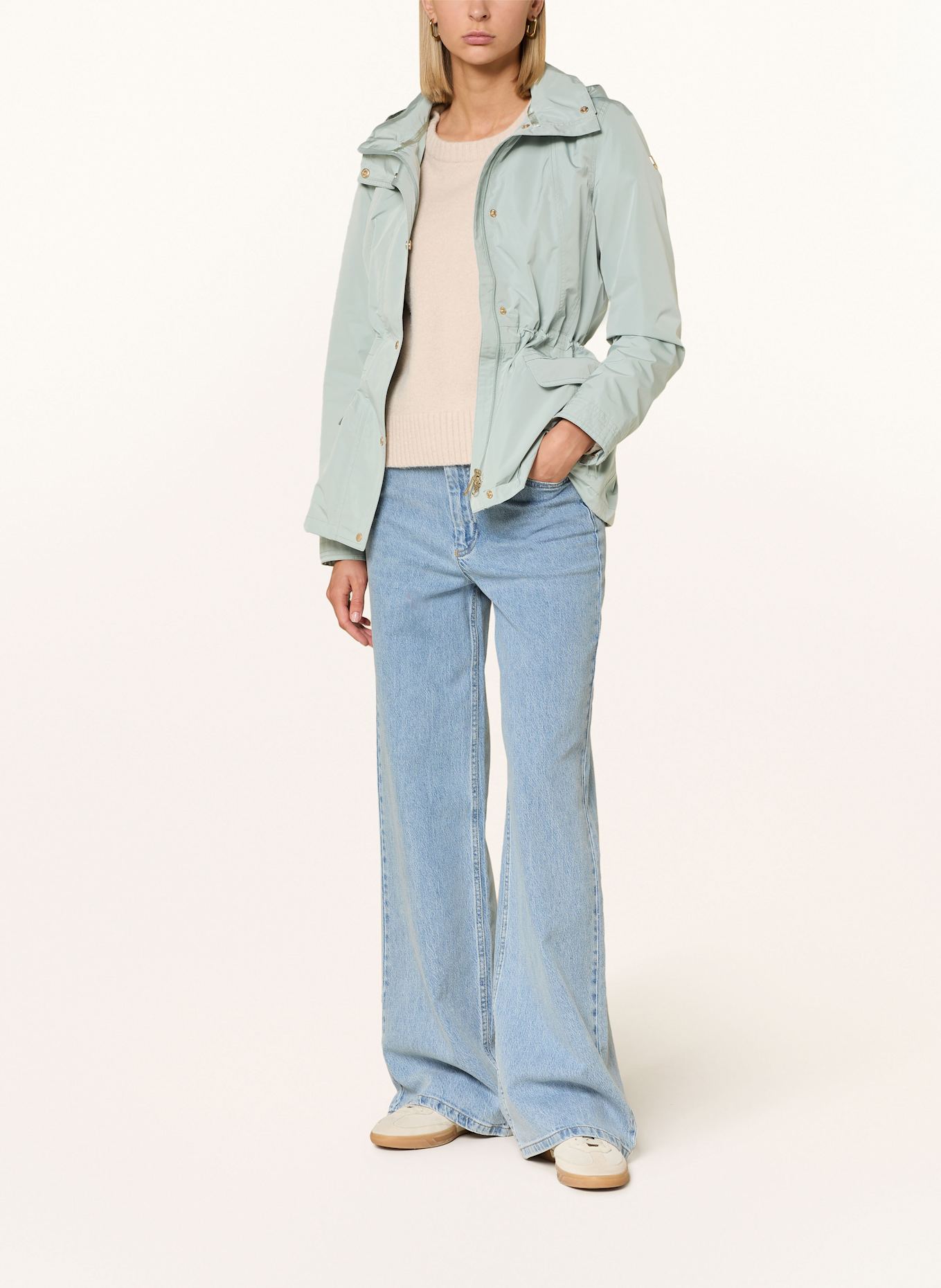 WELLENSTEYN Regenjacke SAILING SHORT: HELLGRÜN