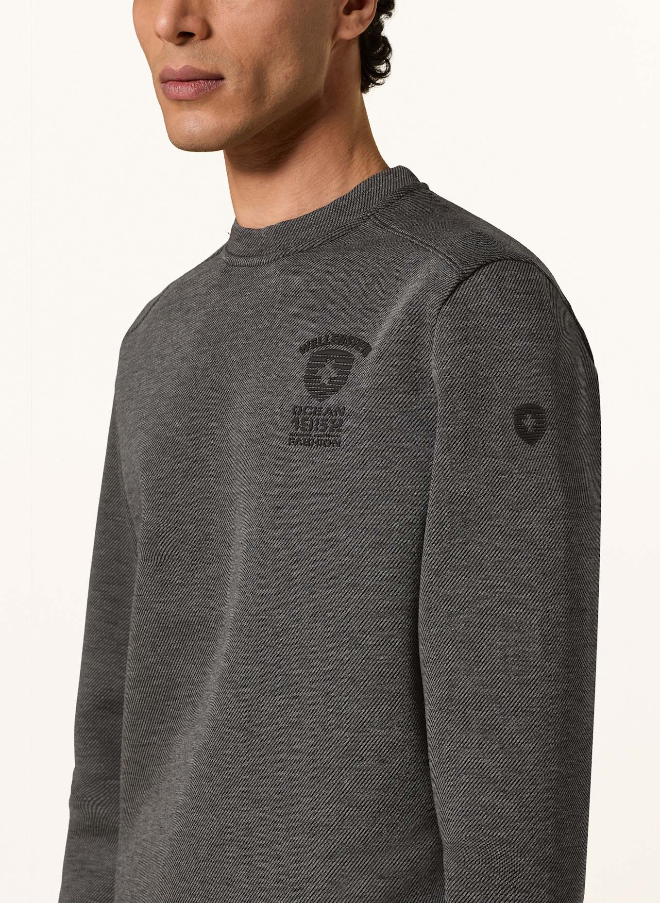 WELLENSTEYN DYNACROSS sweatshirt: GRAY / BLACK