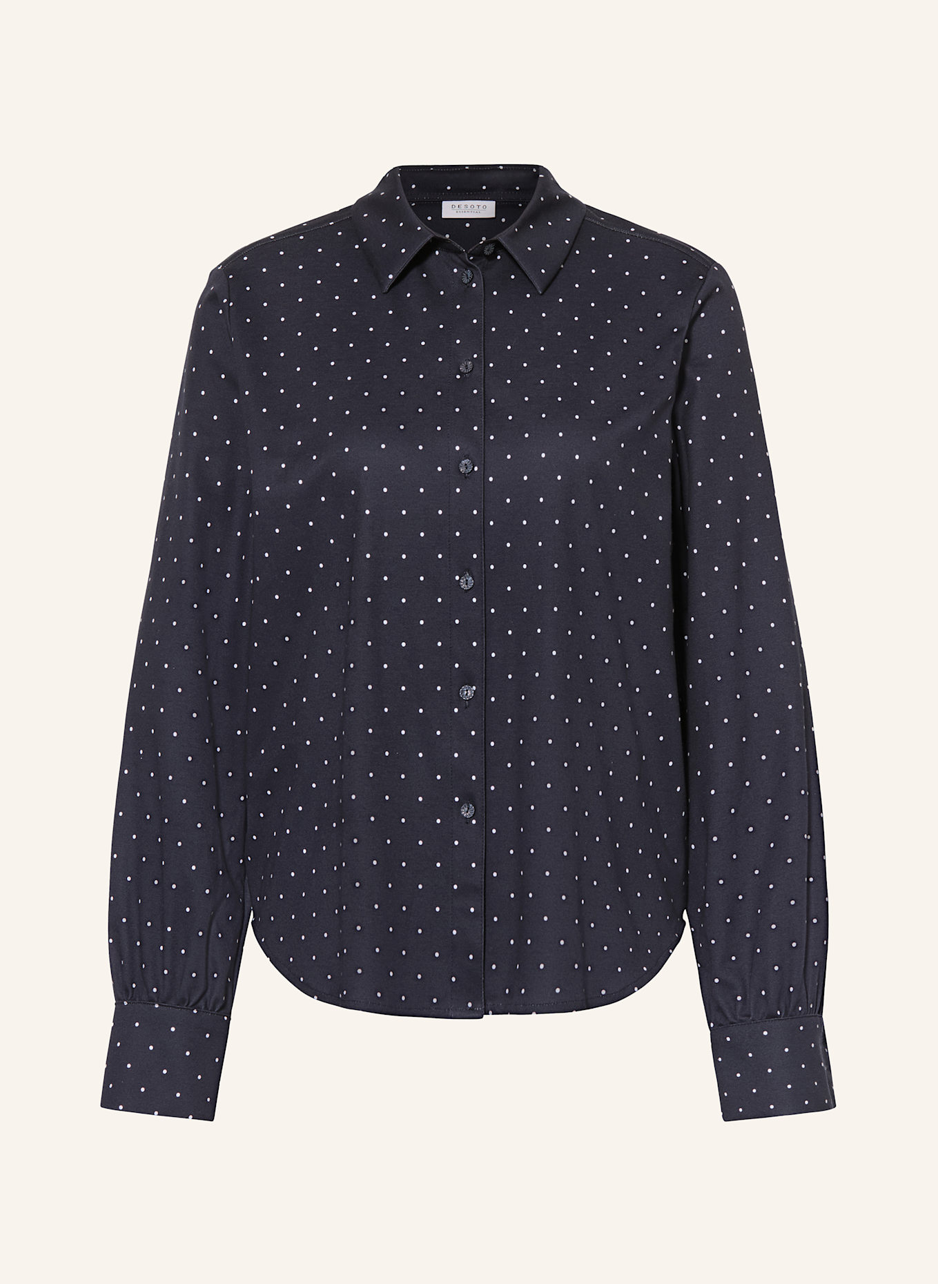 DESOTO Koszula LIZZY z dżerseju: GRANATOWY / BIAŁY