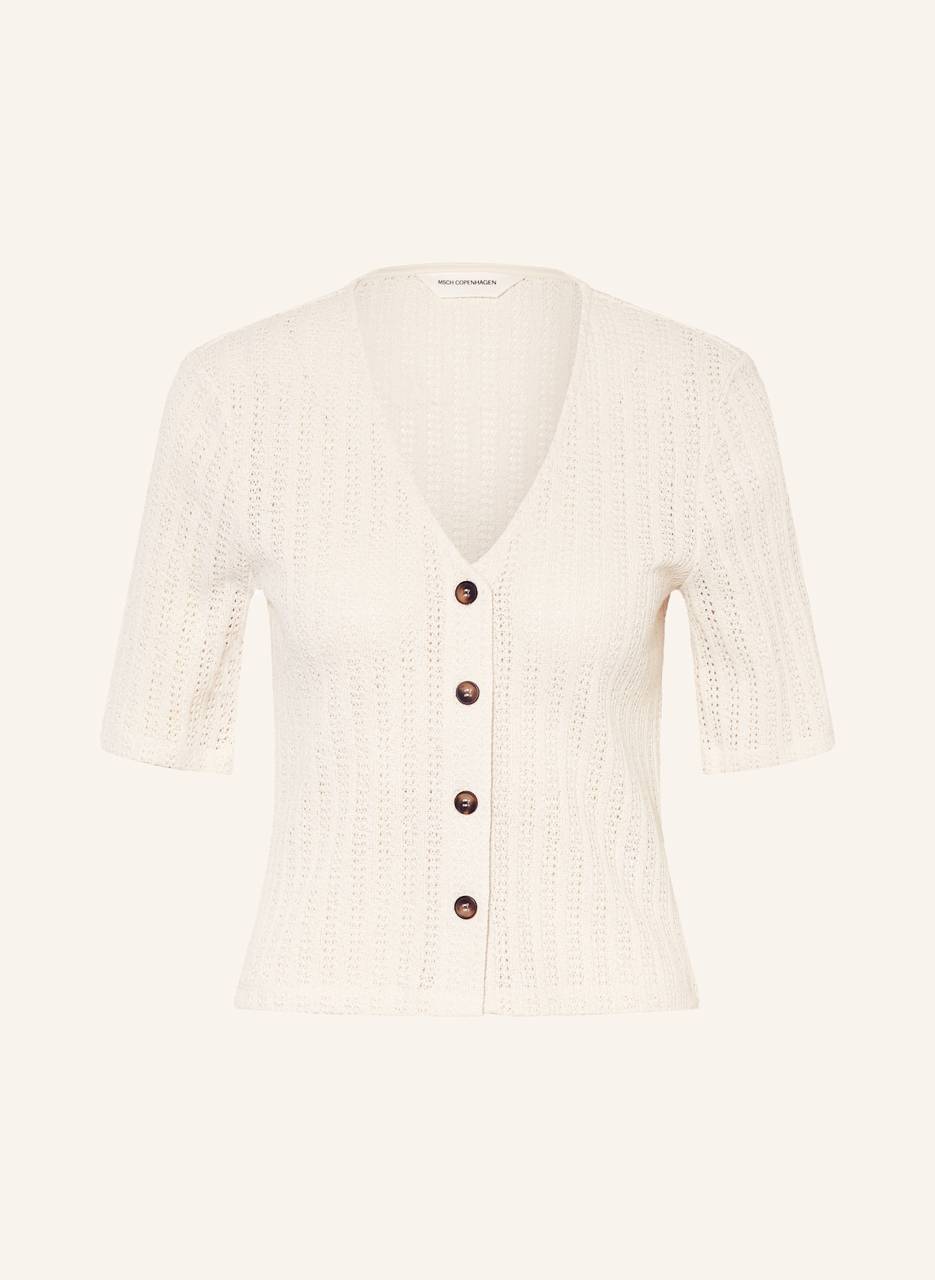MSCH COPENHAGEN Strickshirt MSCHKENJA: CREME