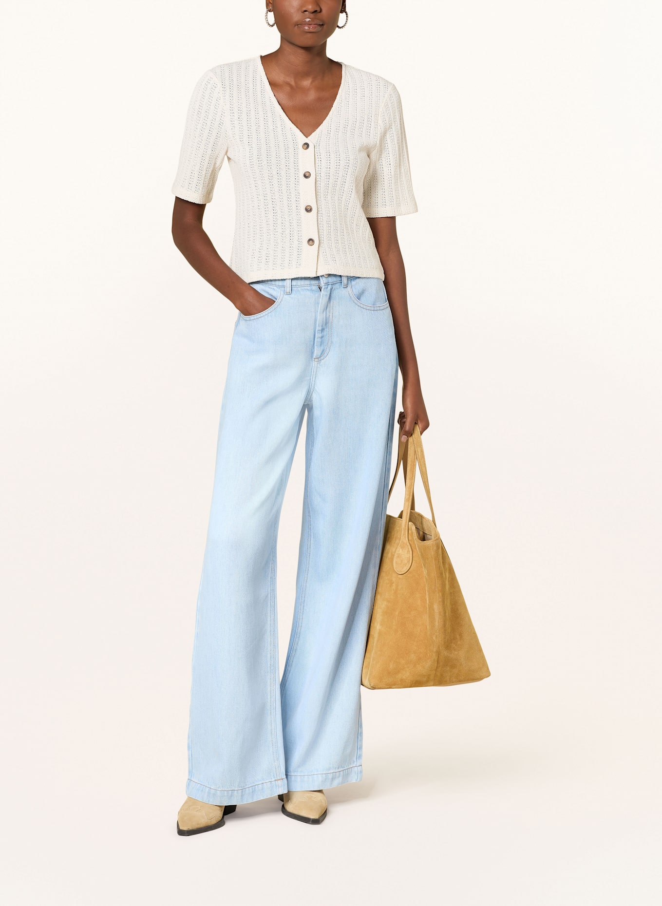 MSCH COPENHAGEN Strickshirt MSCHKENJA: CREME