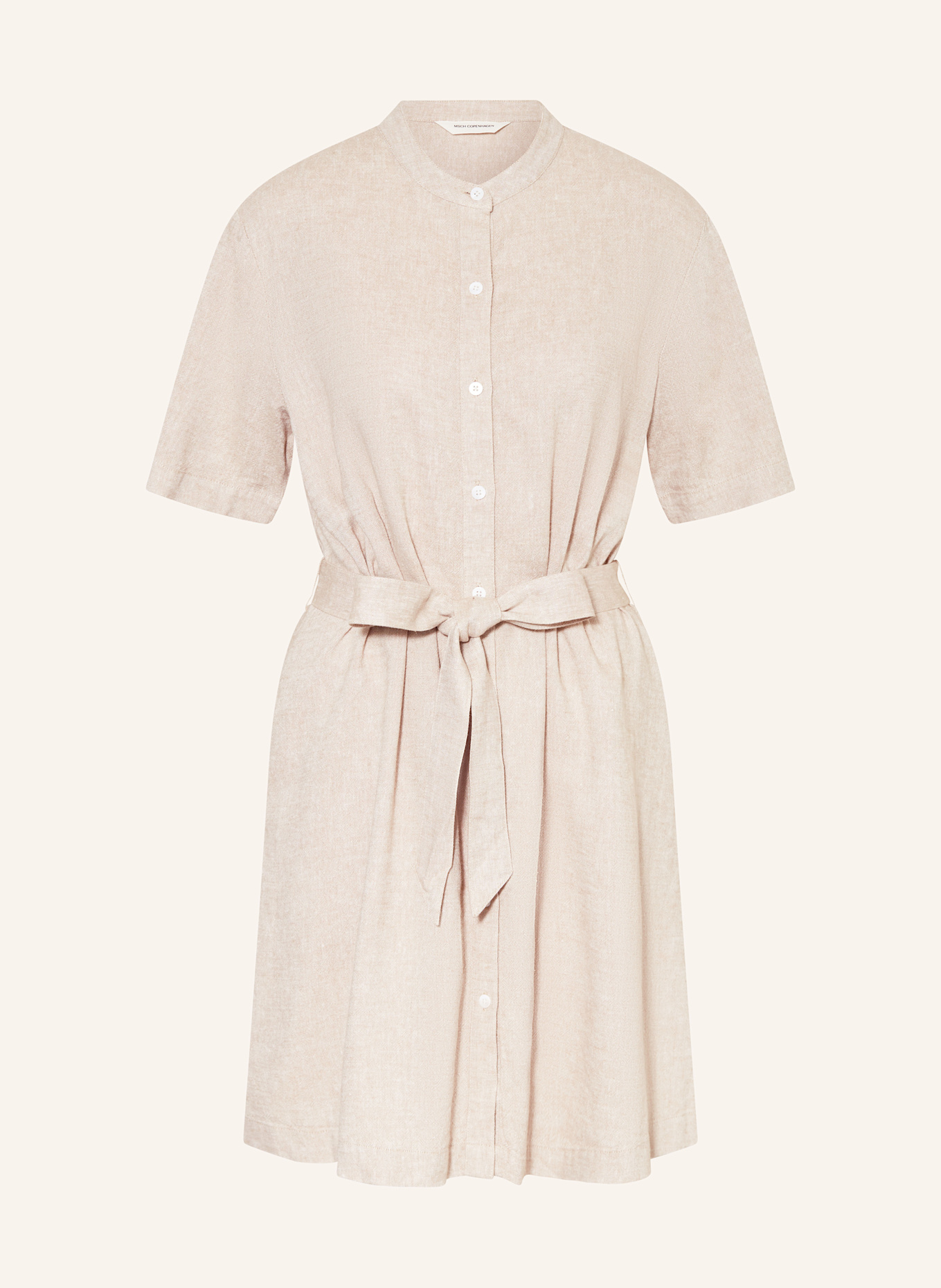 MSCH COPENHAGEN Kleid MSCHPENNIE GINIA mit Leinen: BEIGE