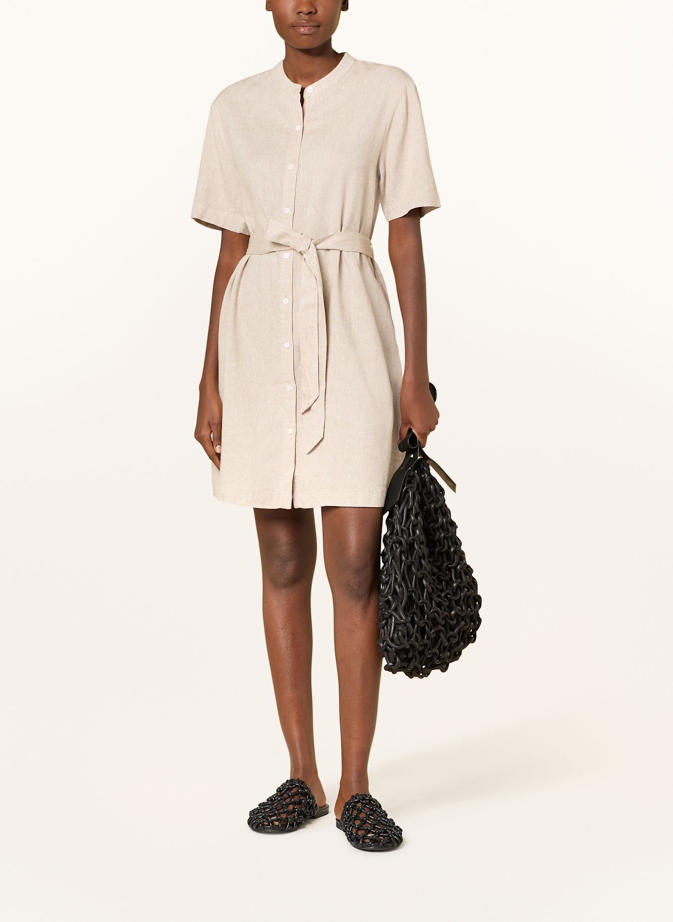 MSCH COPENHAGEN Kleid MSCHPENNIE GINIA mit Leinen: BEIGE