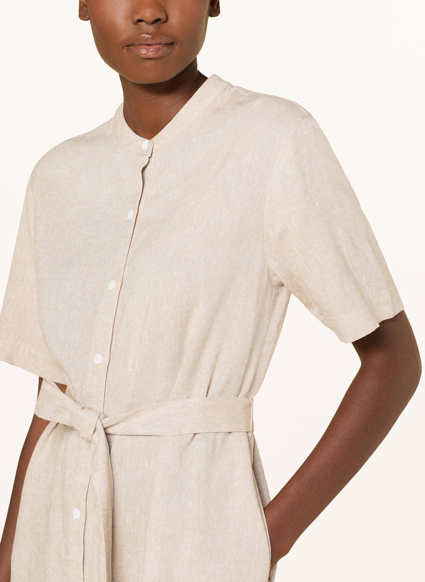 MSCH COPENHAGEN Kleid MSCHPENNIE GINIA mit Leinen: BEIGE