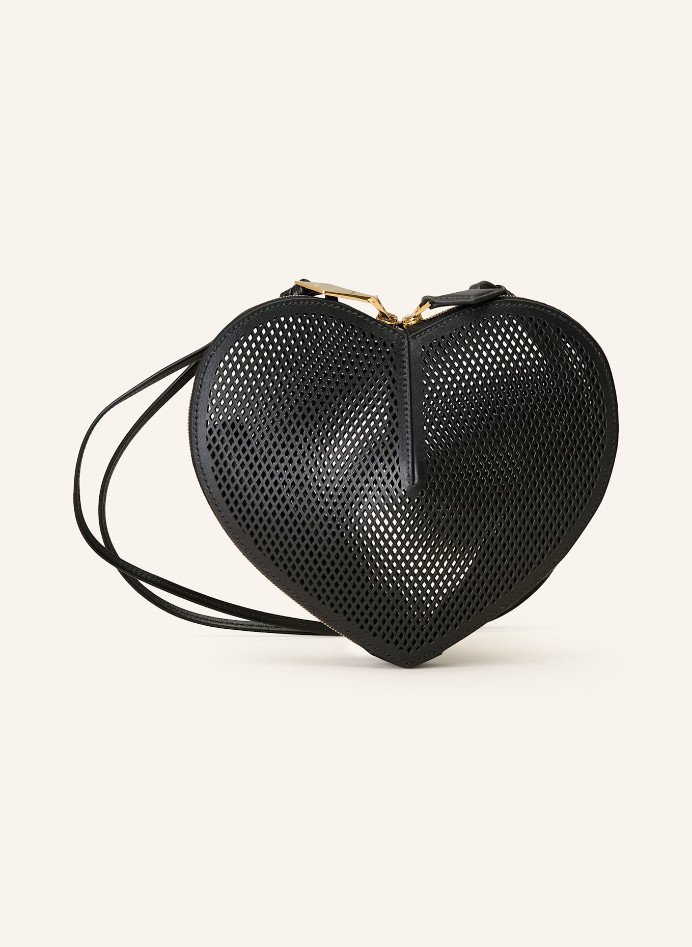 ALAÏA Torba na ramię LE COEUR: CZARNY