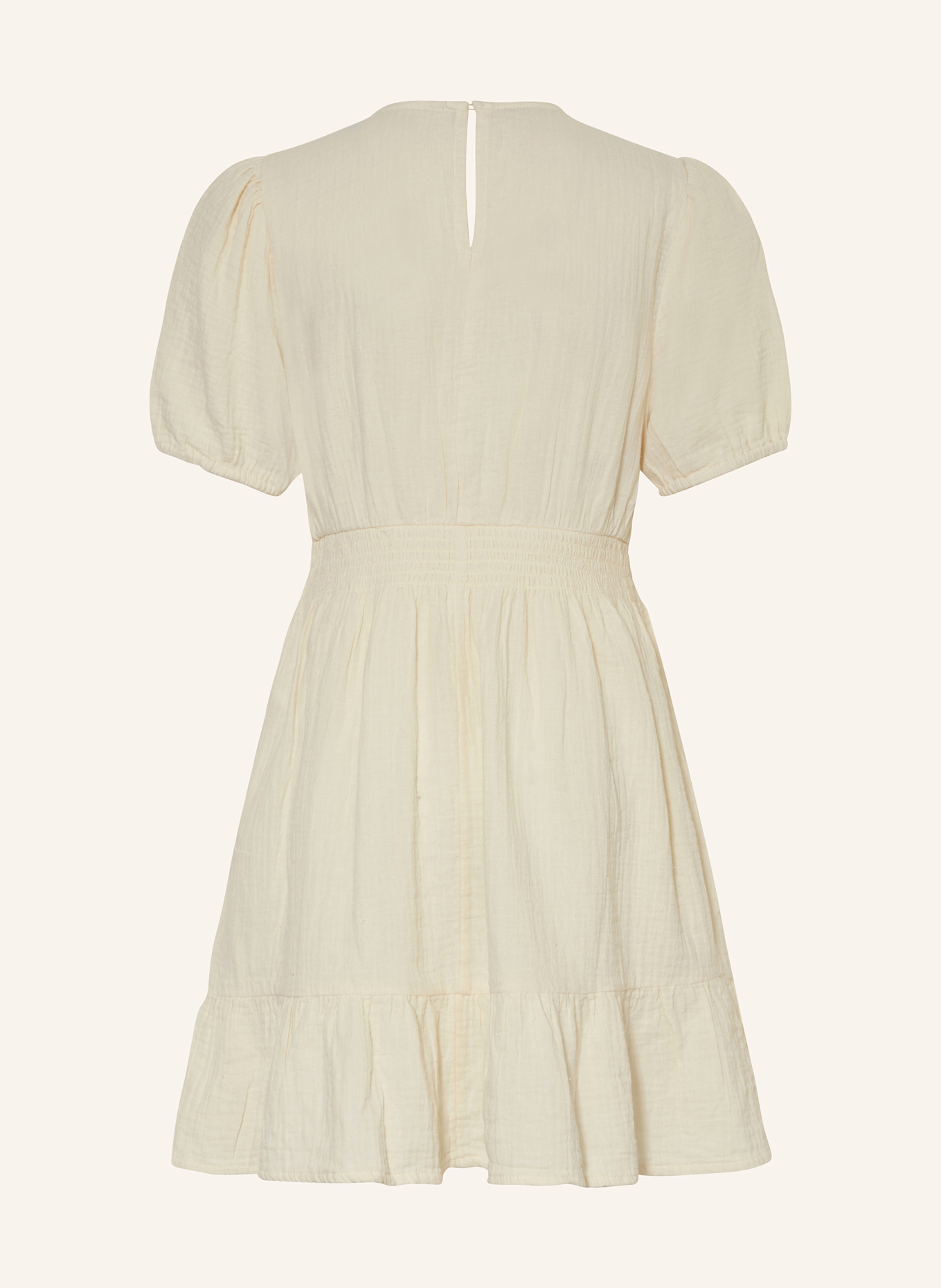 ONLY Musslinkleid: CREME
