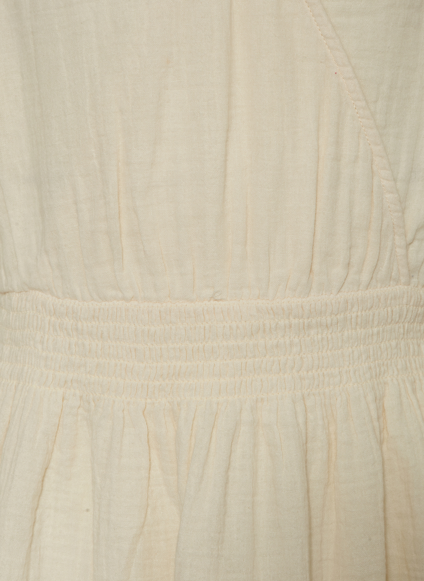 ONLY Musslinkleid: CREME