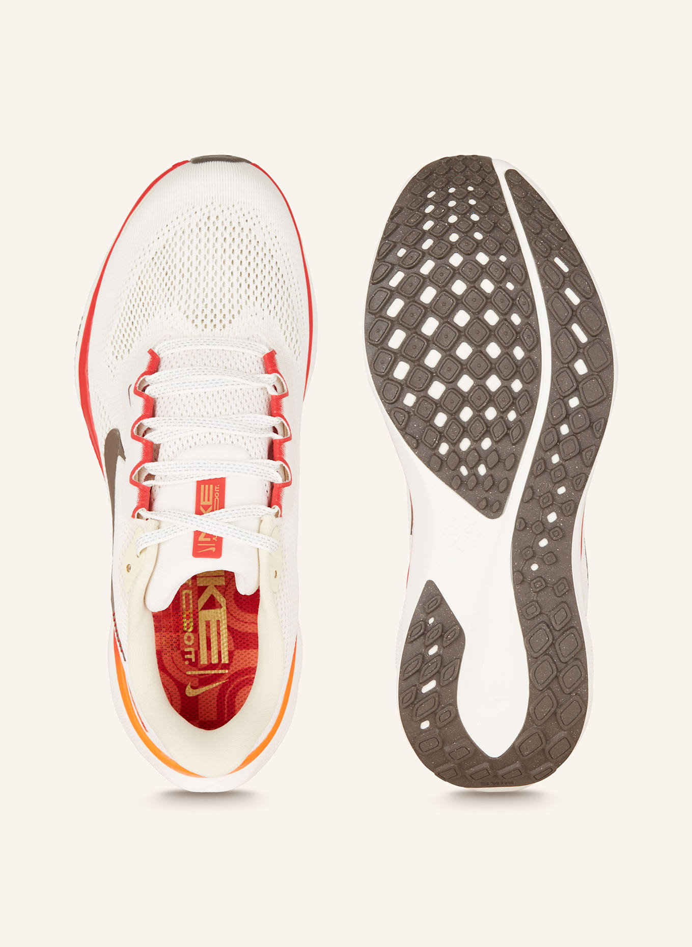 Nike Laufschuhe PEGASUS 41: WEISS/ ROT/ BRAUN