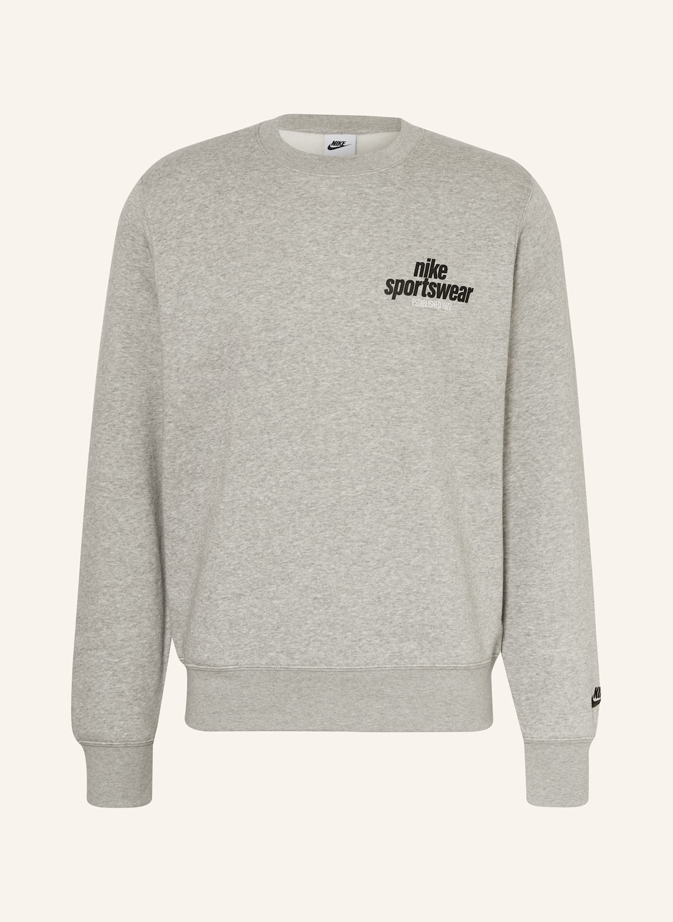 Nike Sweatshirt CLUB: HELLGRAU