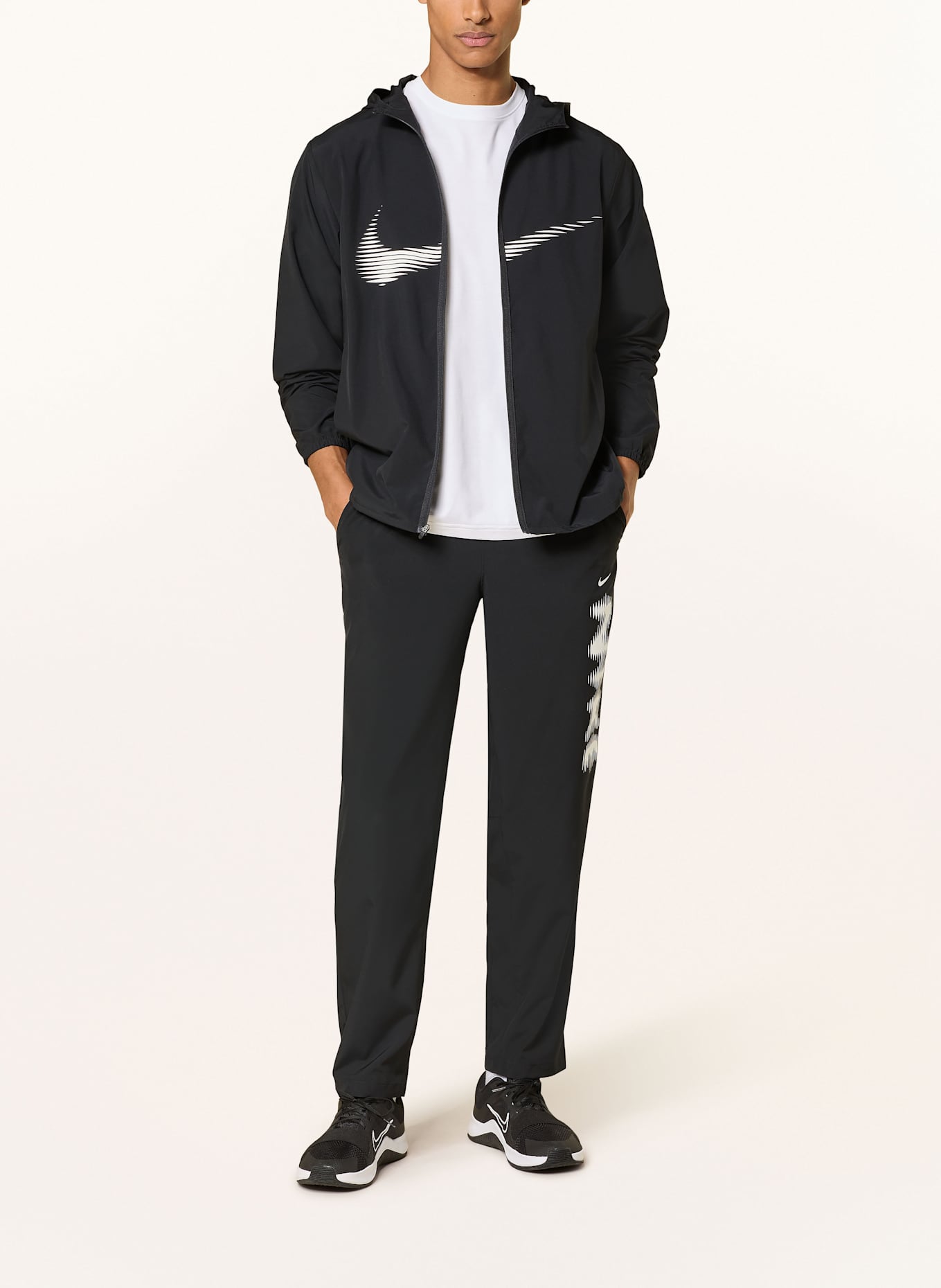 Nike Trainingsshose DRI-FIT ALT SWOOSH: SCHWARZ / WEISS