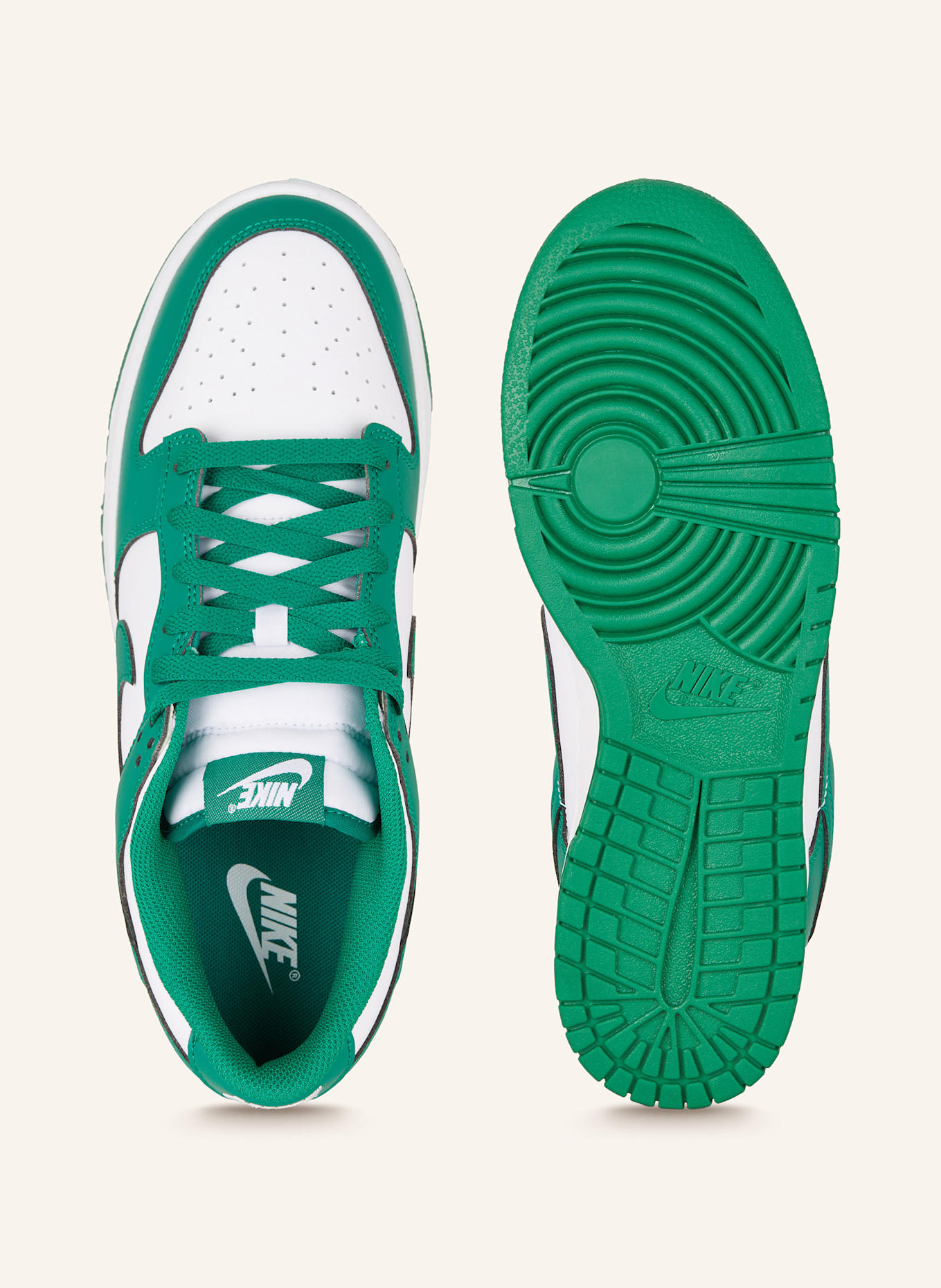 Nike Sneaker DUNK LOW RETRO: WEISS/ GRÜN